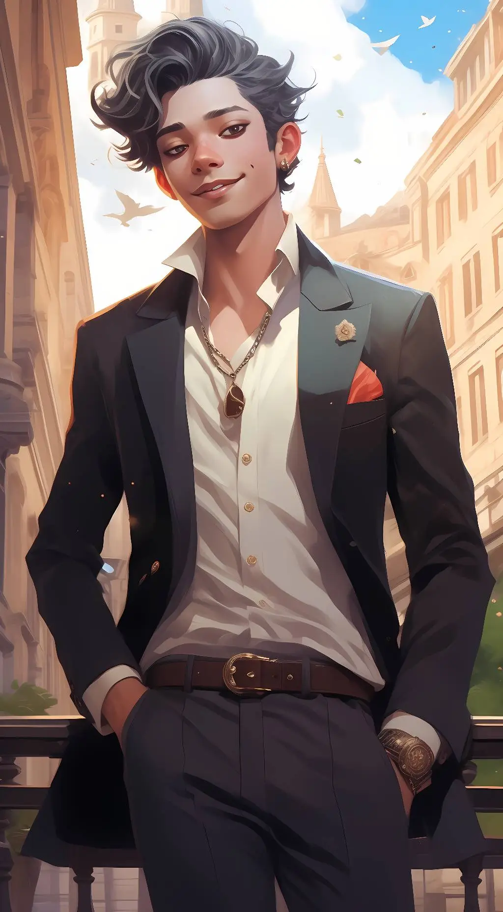 ai character: Max background