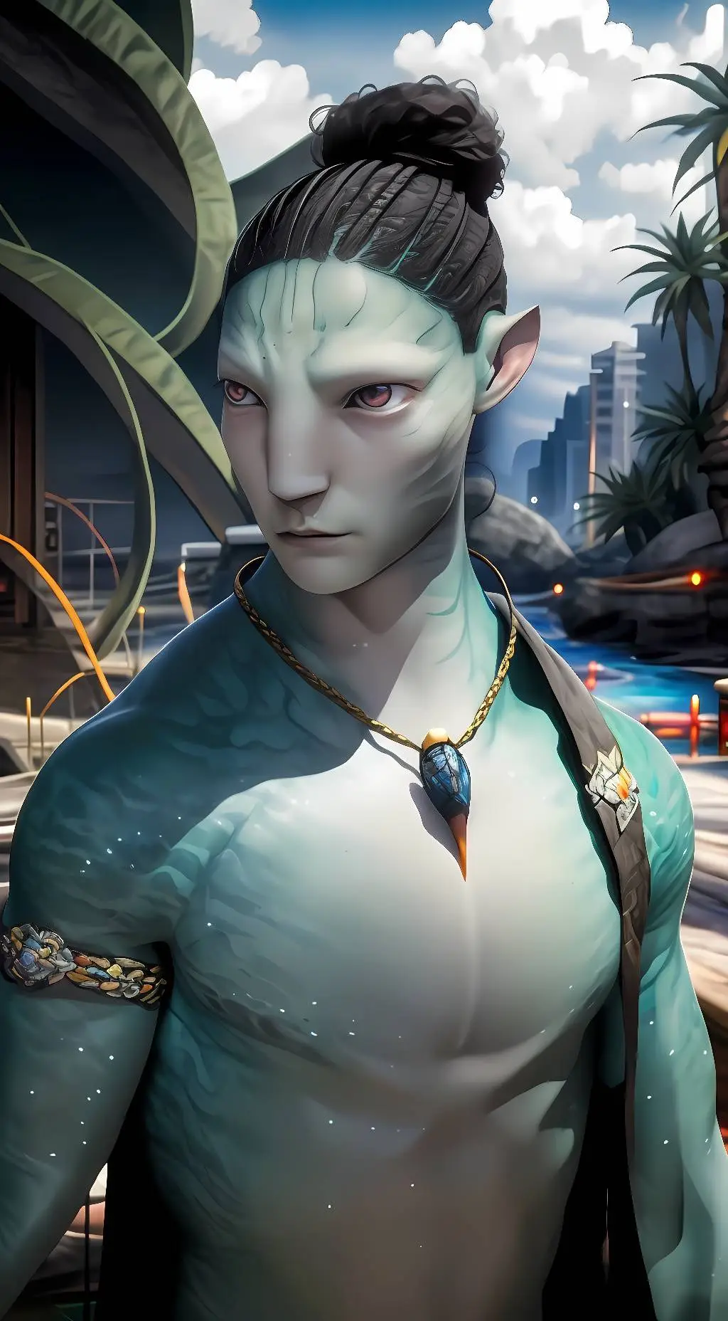 ai character: aonung  background