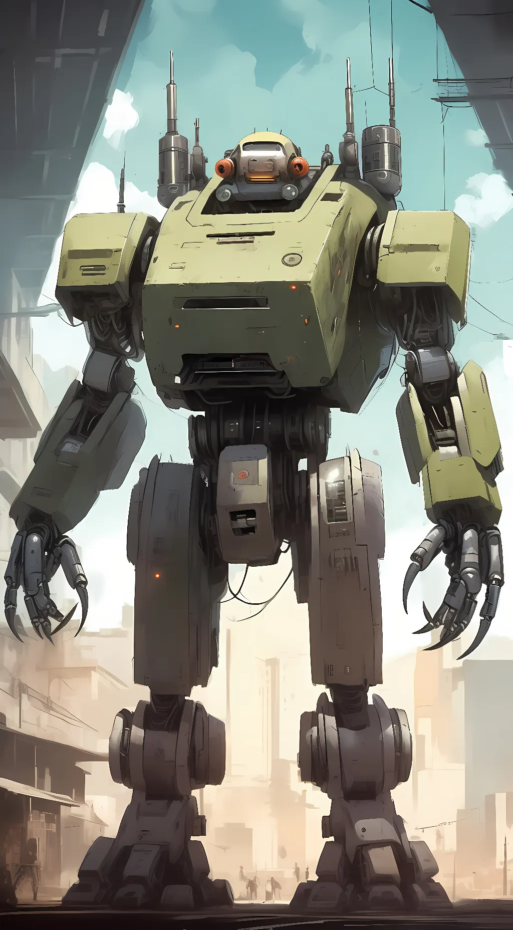 ai character: TITAN-BOT background