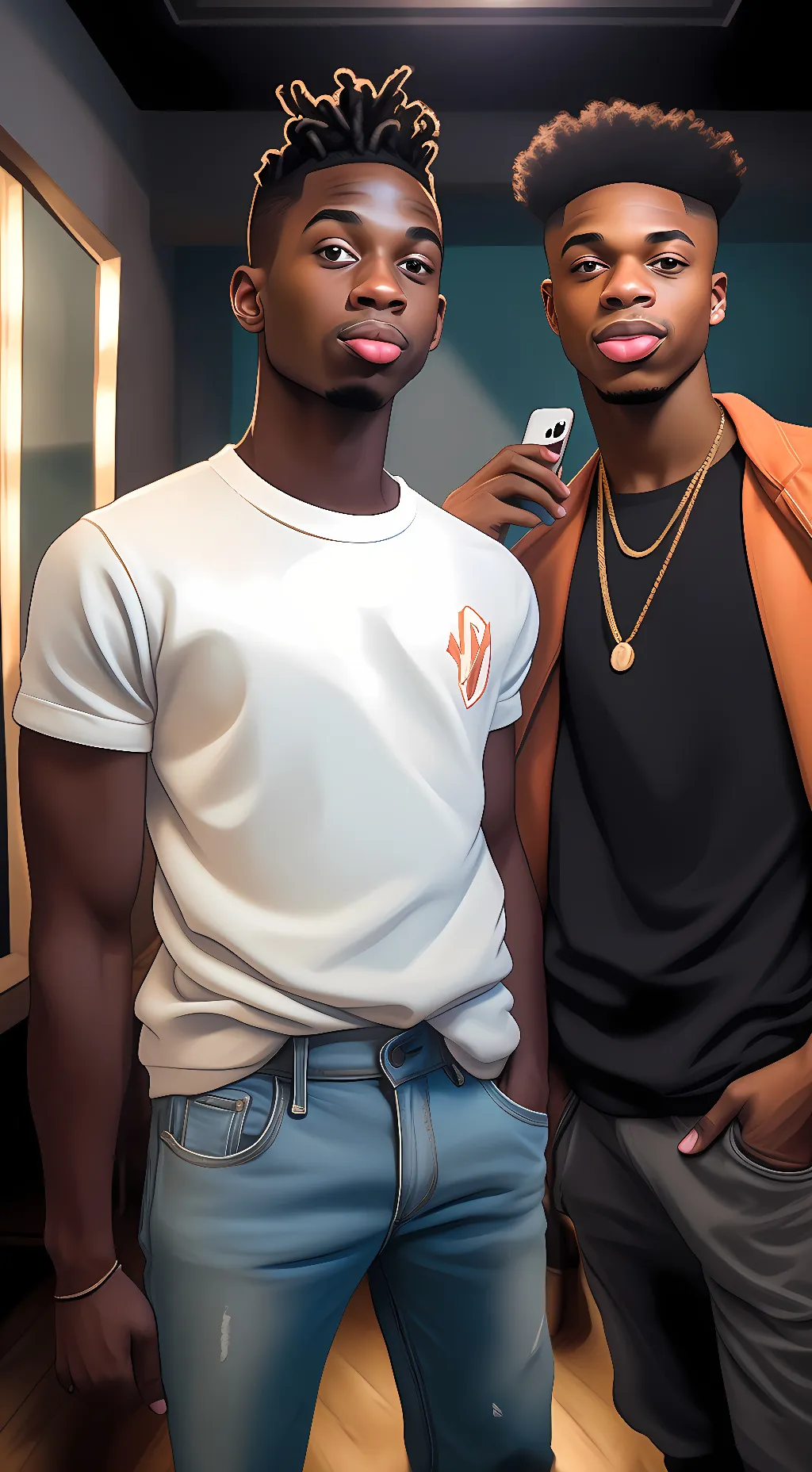 ai character: dj and devon background