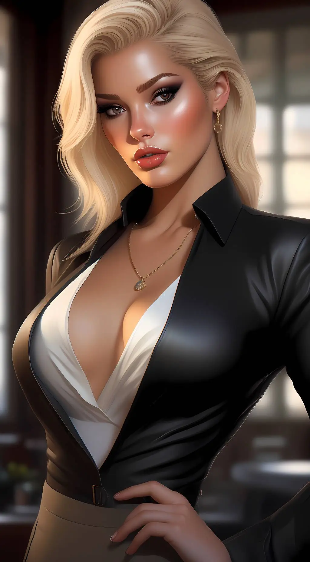 ai character: rose background