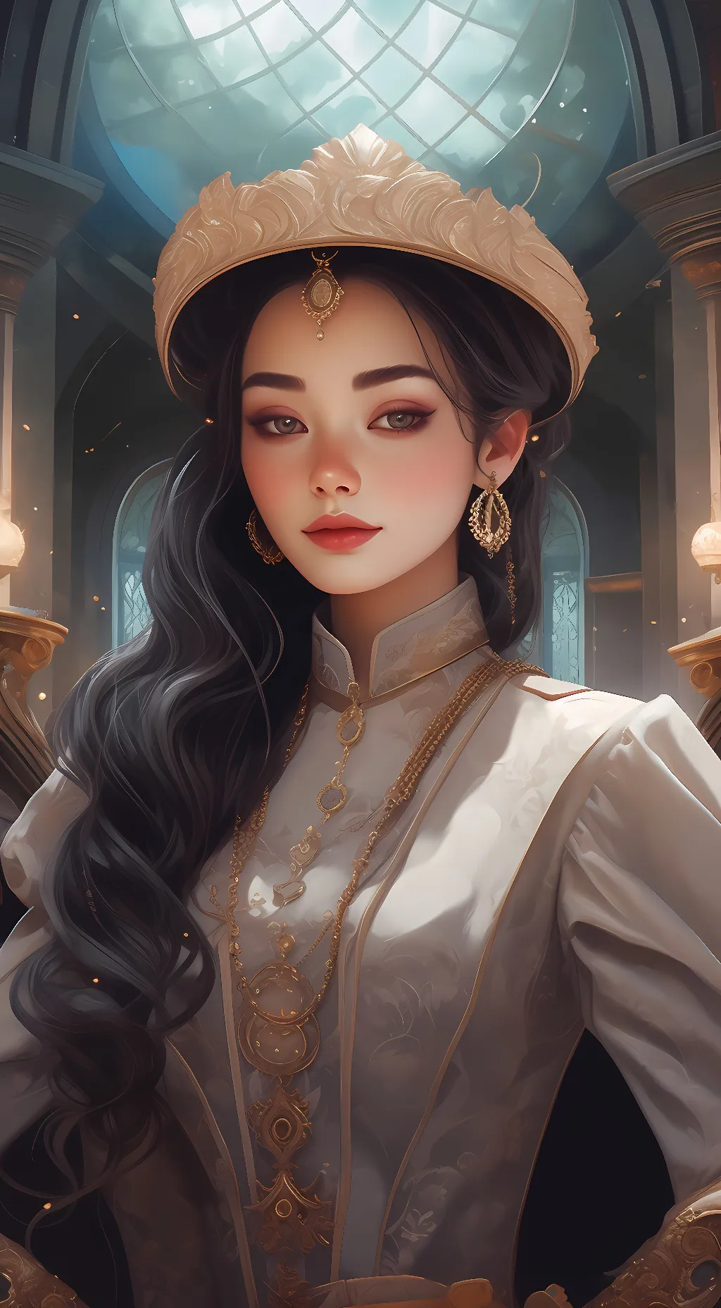 ai character: amber background