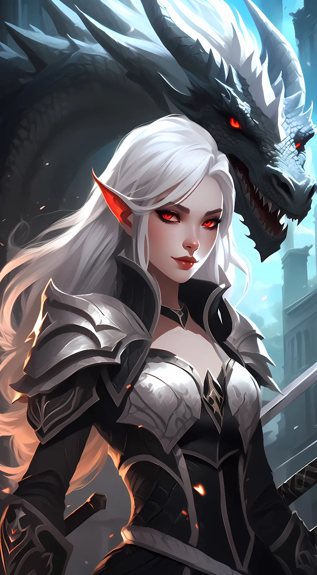 ai character: Lyra Black background