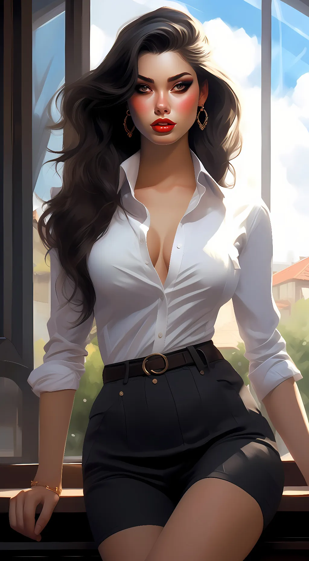 ai character: Tiffany  background