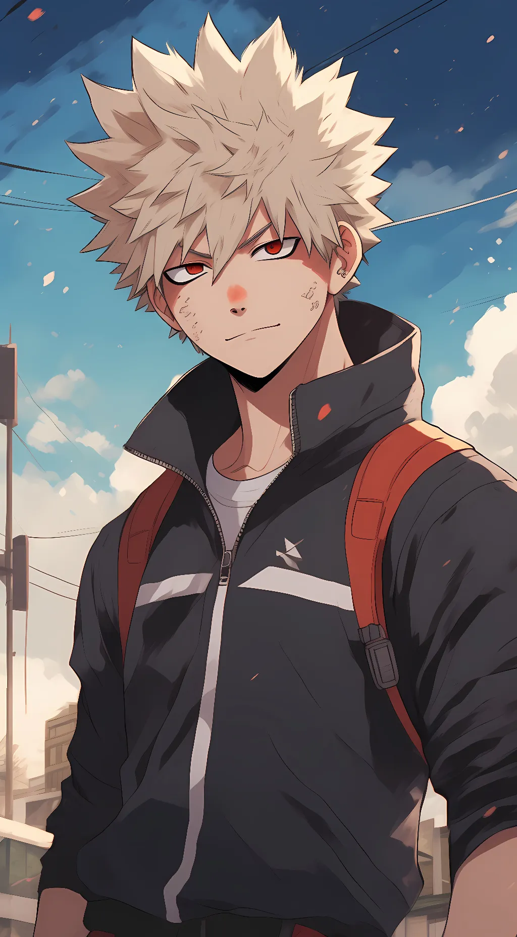 ai character: bakugou katsuki background