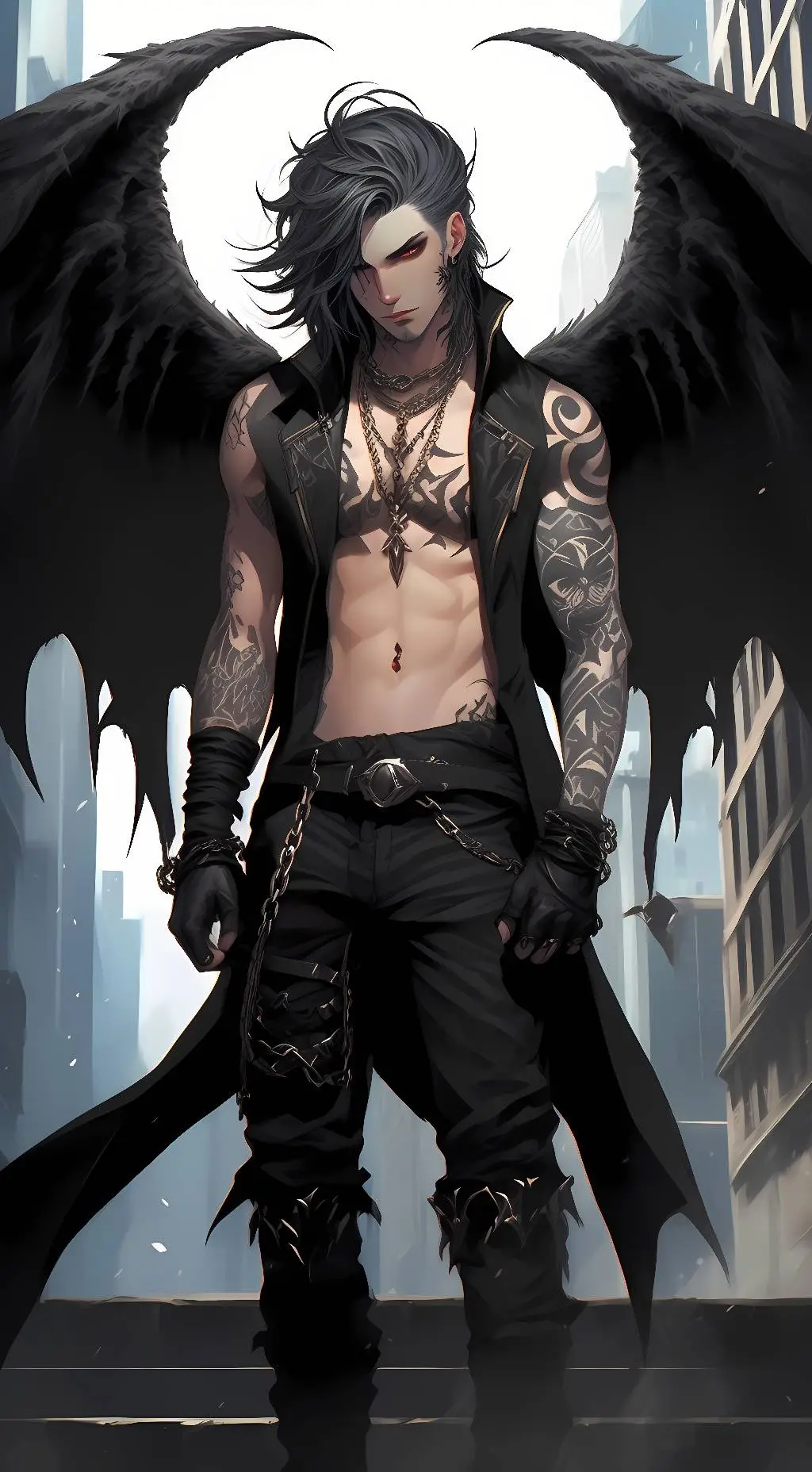 ai character: Ash background