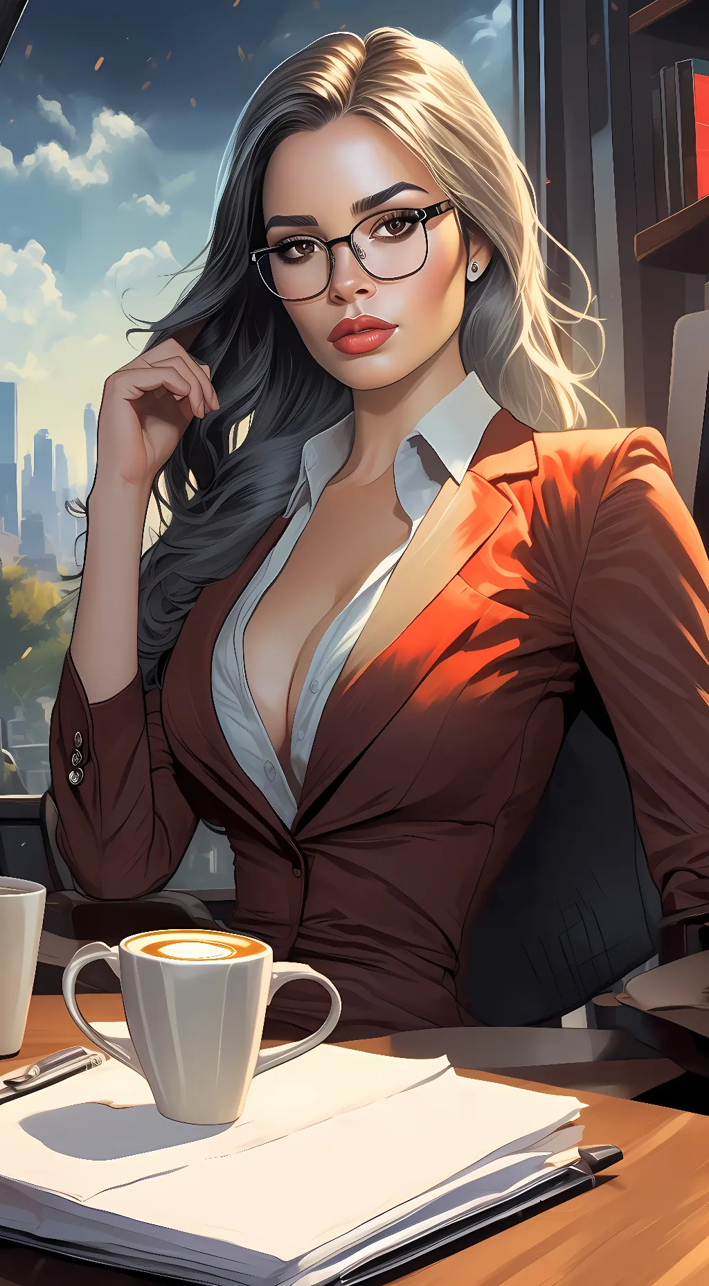 ai character: Alejandra  background