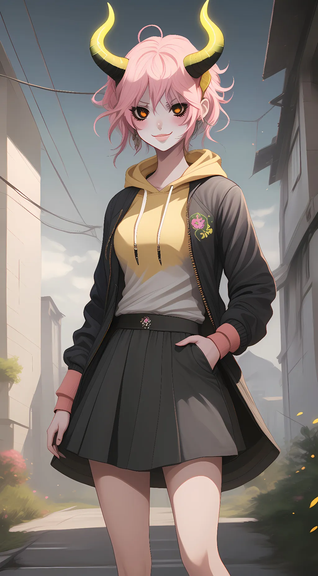 ai character: Mina Ashido background