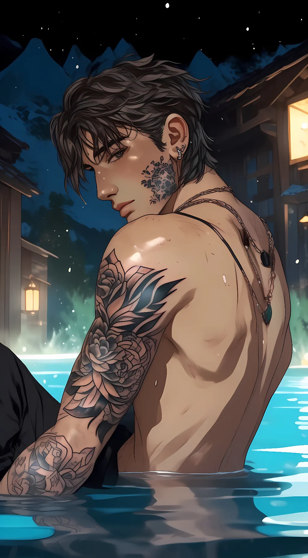 ai character: Axel  background