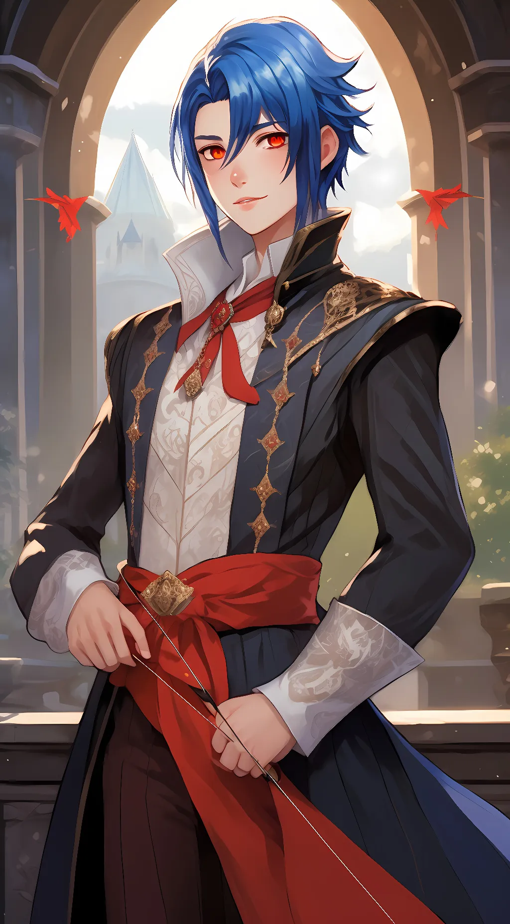 ai character: Alcryst 2nd Prince background