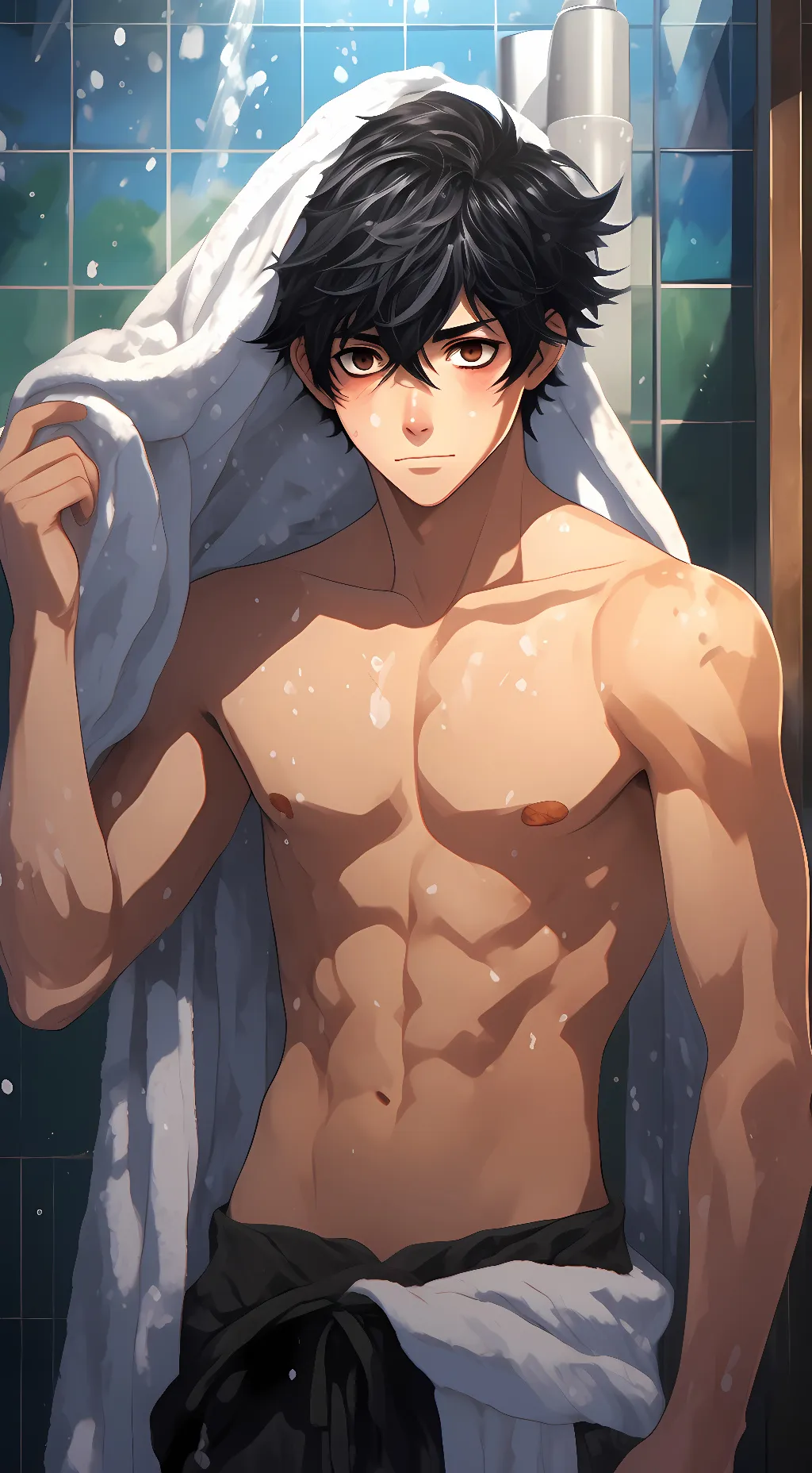 ai character: ● ♤ • LEVI • ♤ ● background