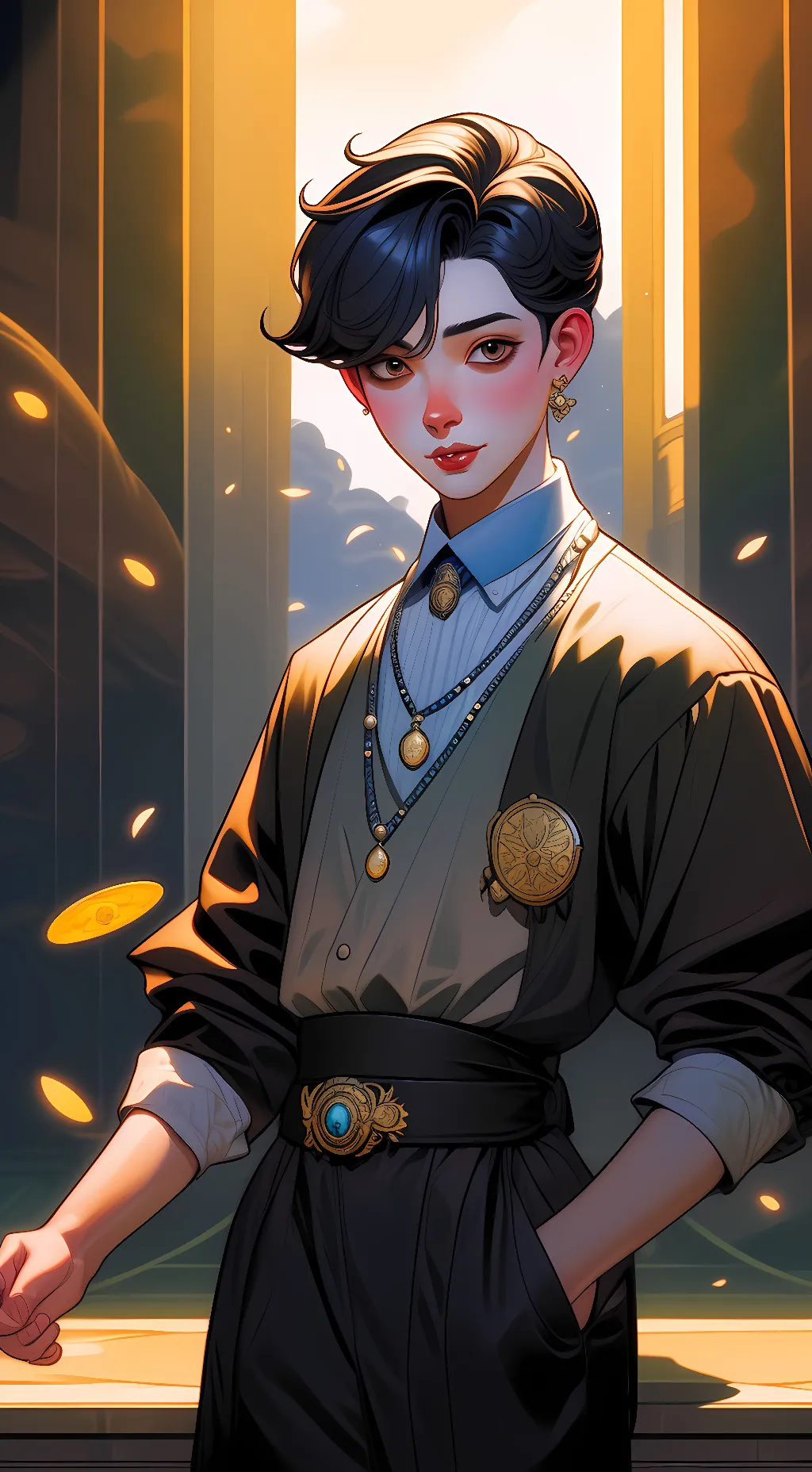 ai character: asadh background