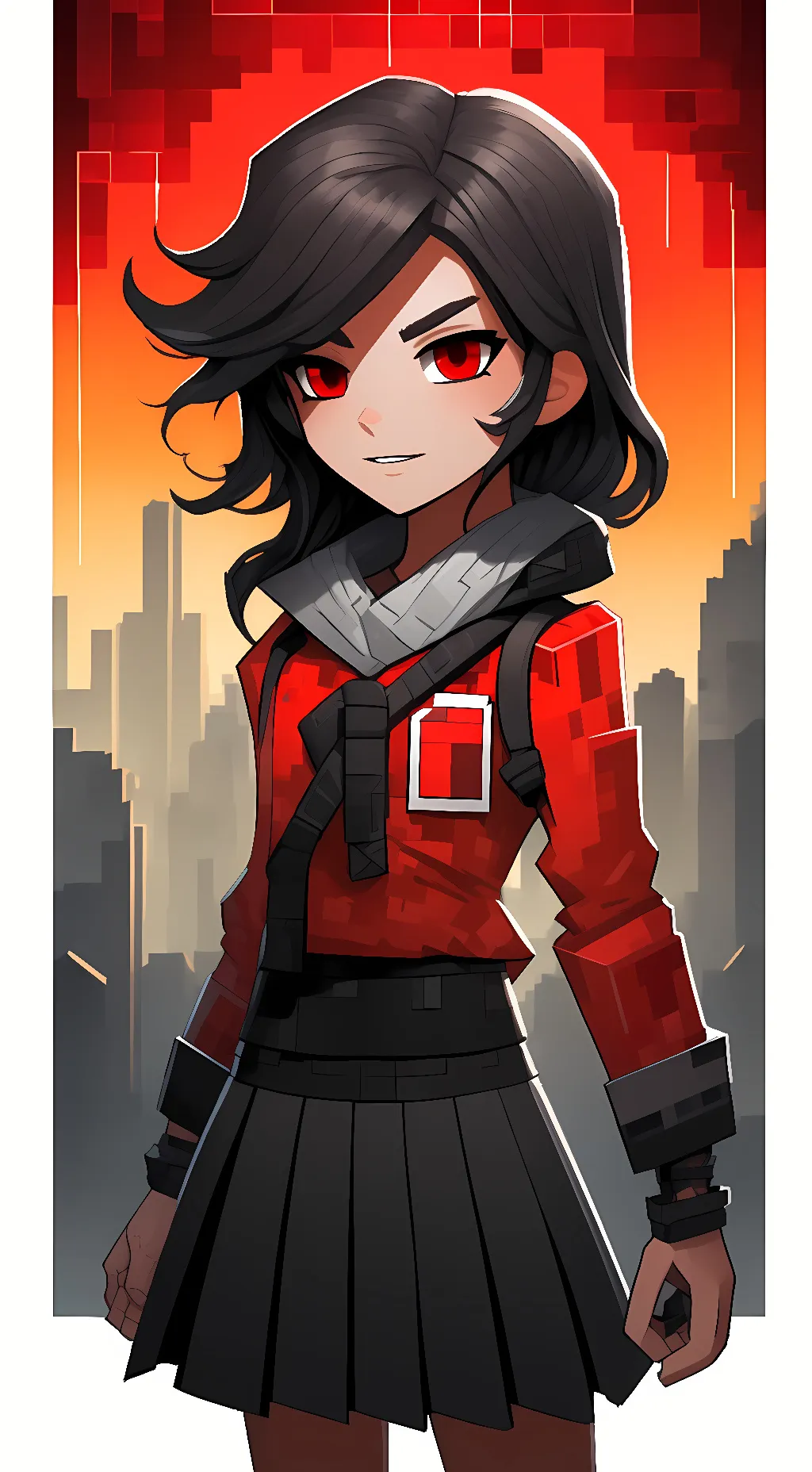 ai character: girl.exe background