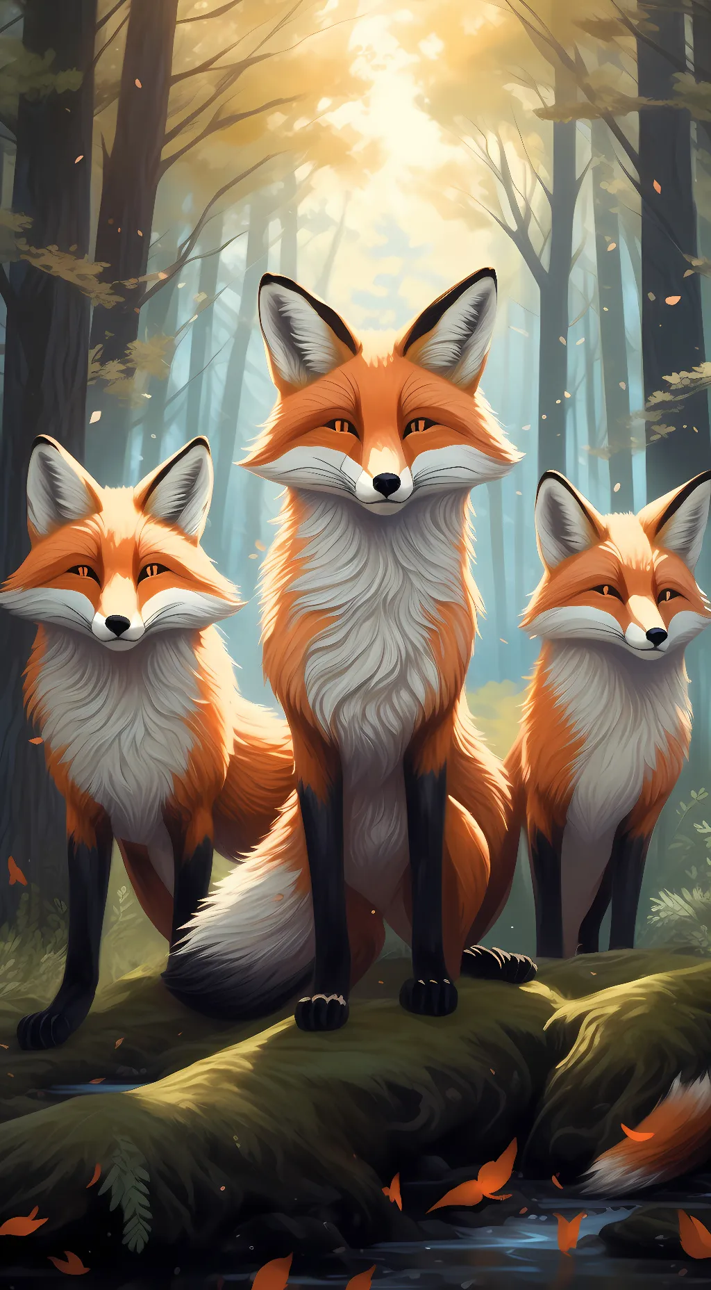 ai character: Fred, Alex, Reed background