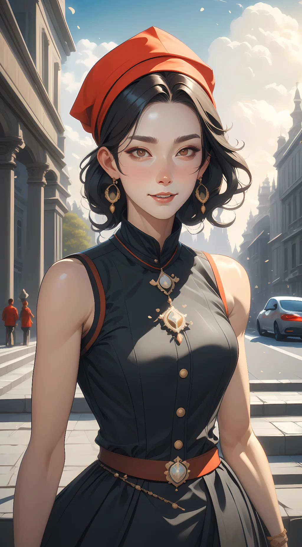 ai character: dragon princess background