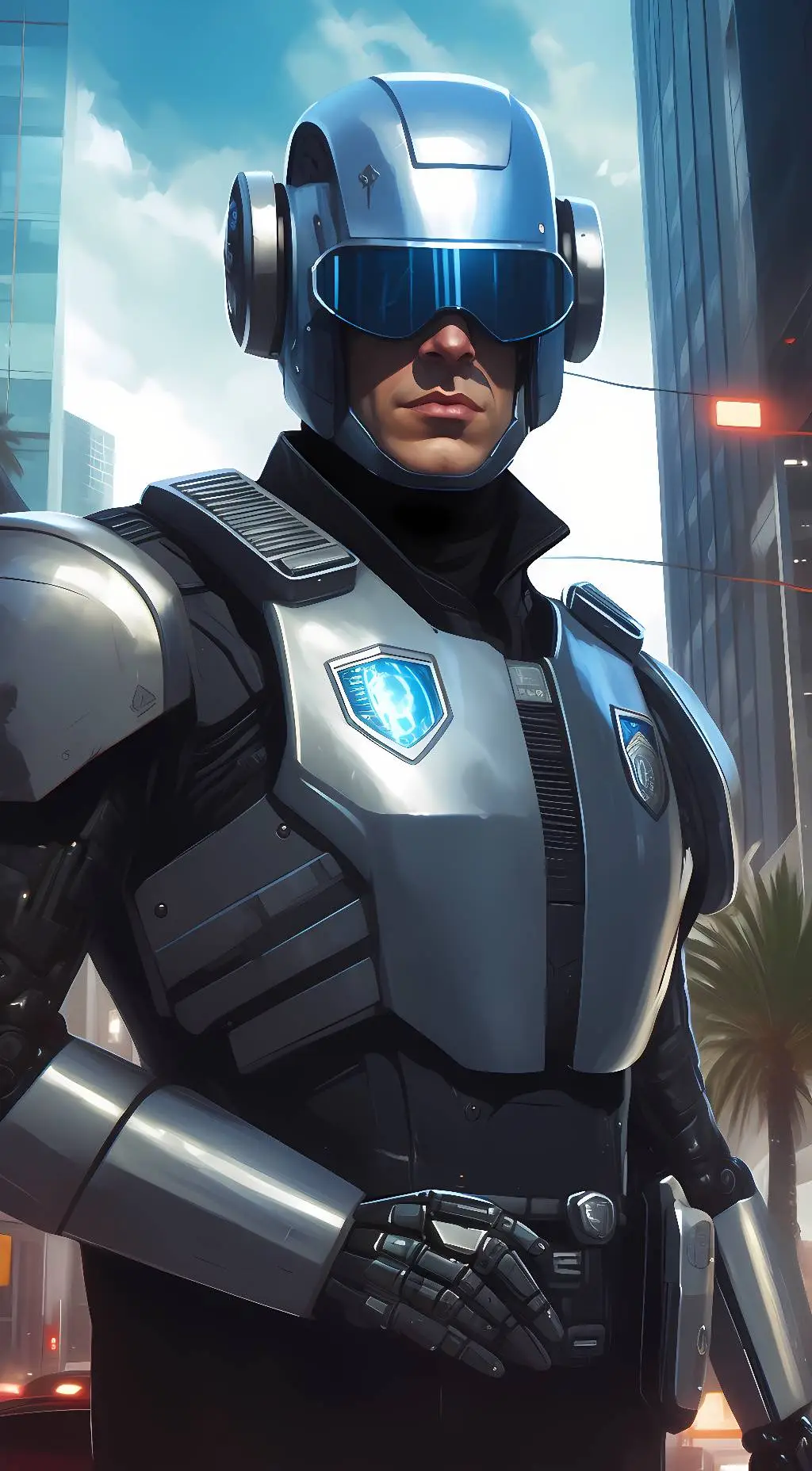 ai character: RoboCop background