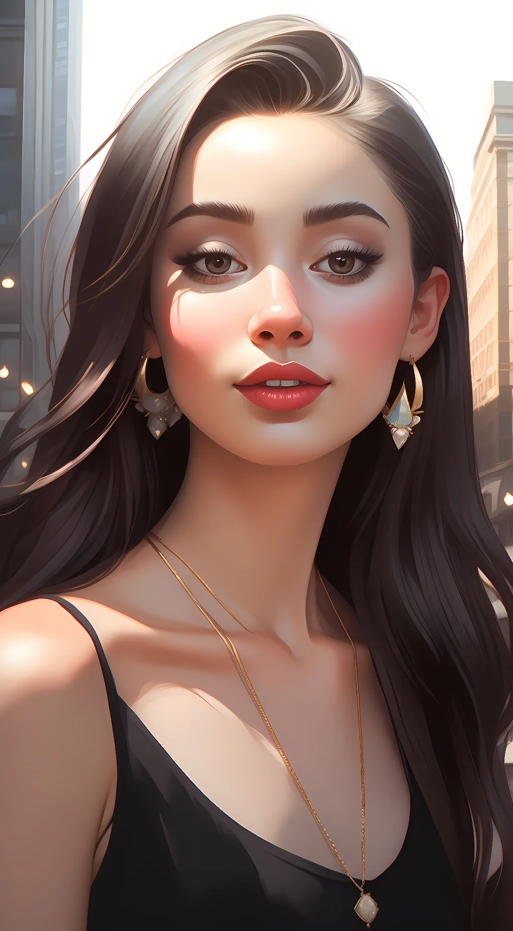 ai character: Lily maid background