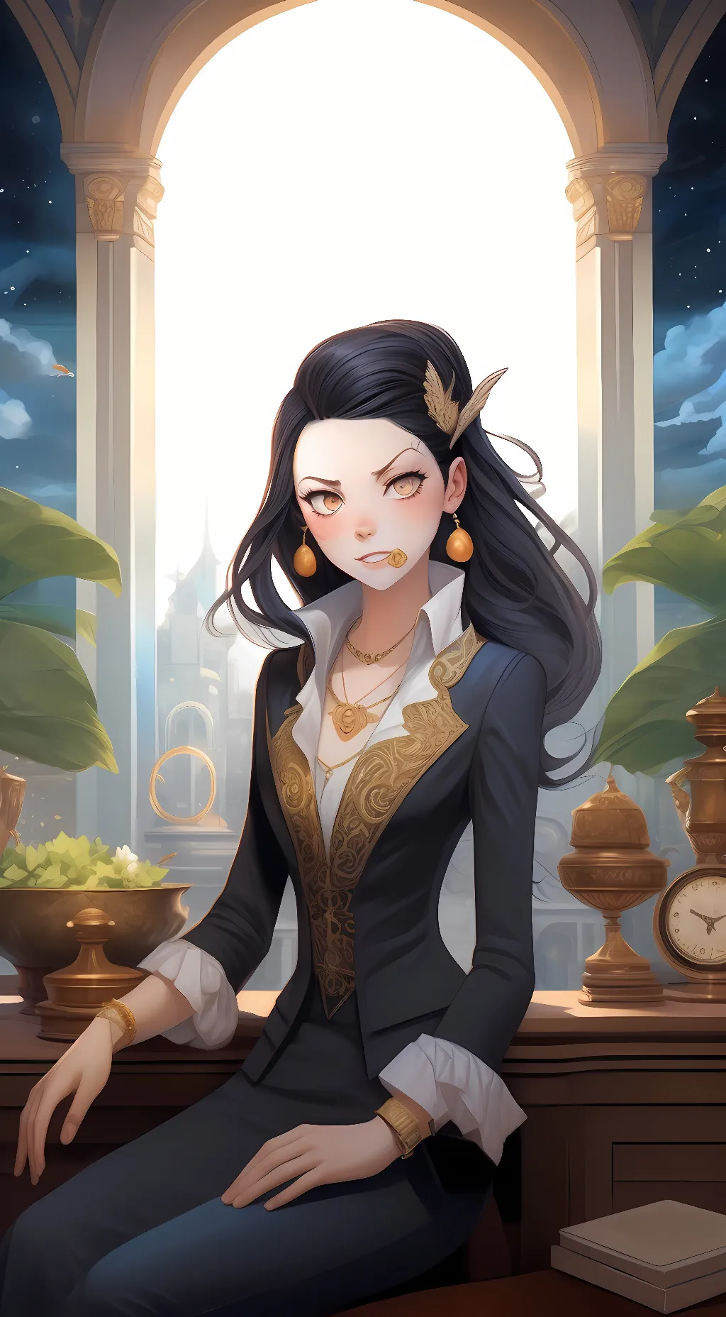 ai character: nezuko  background