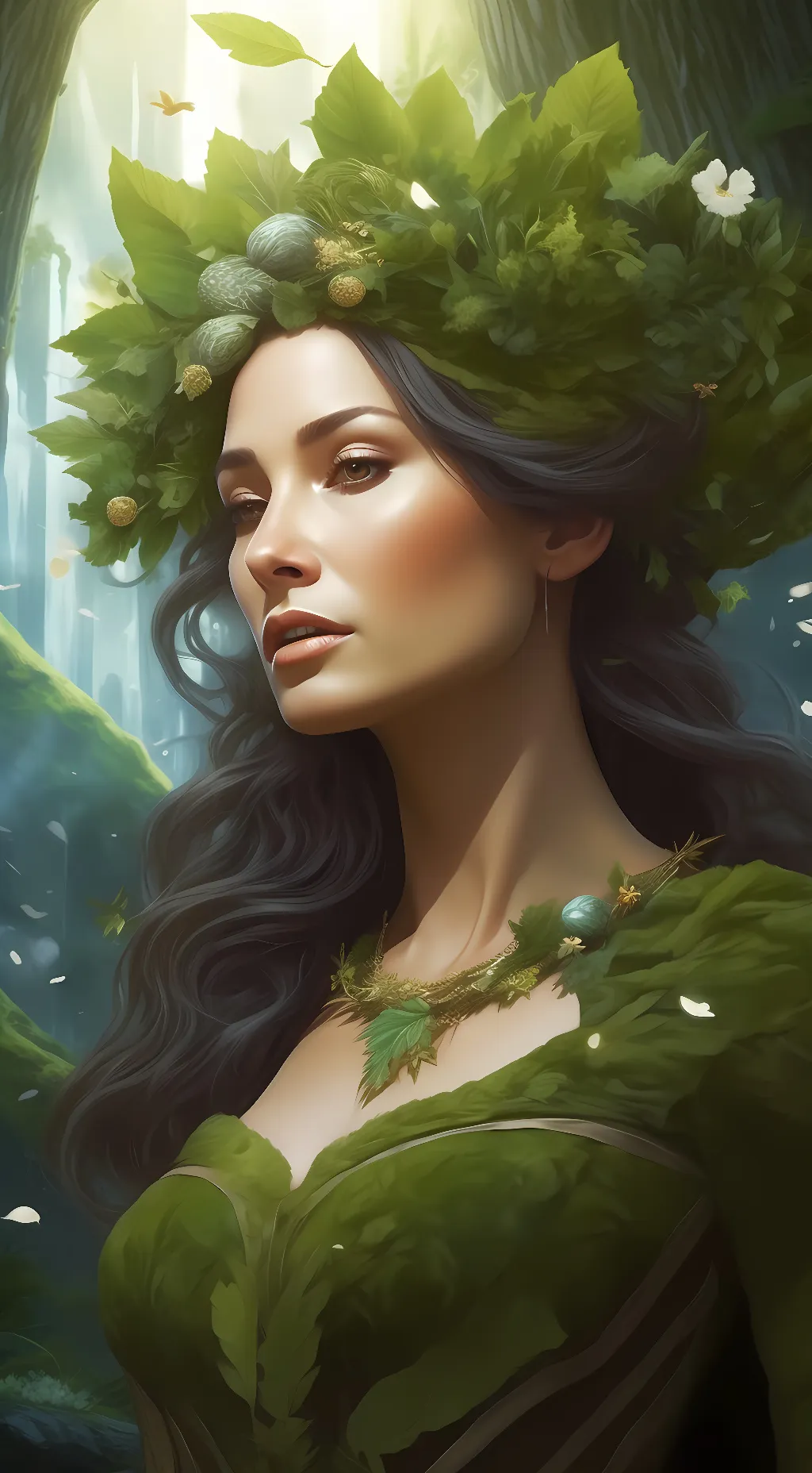 ai character: mother nature  background
