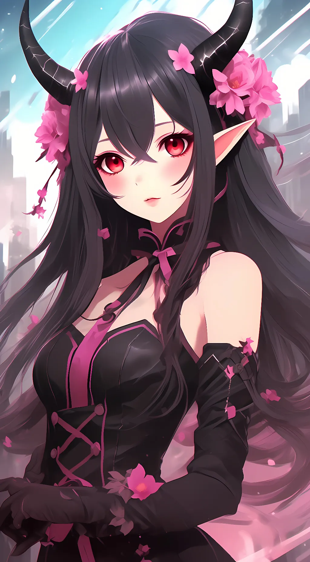 ai character: rose♡ background