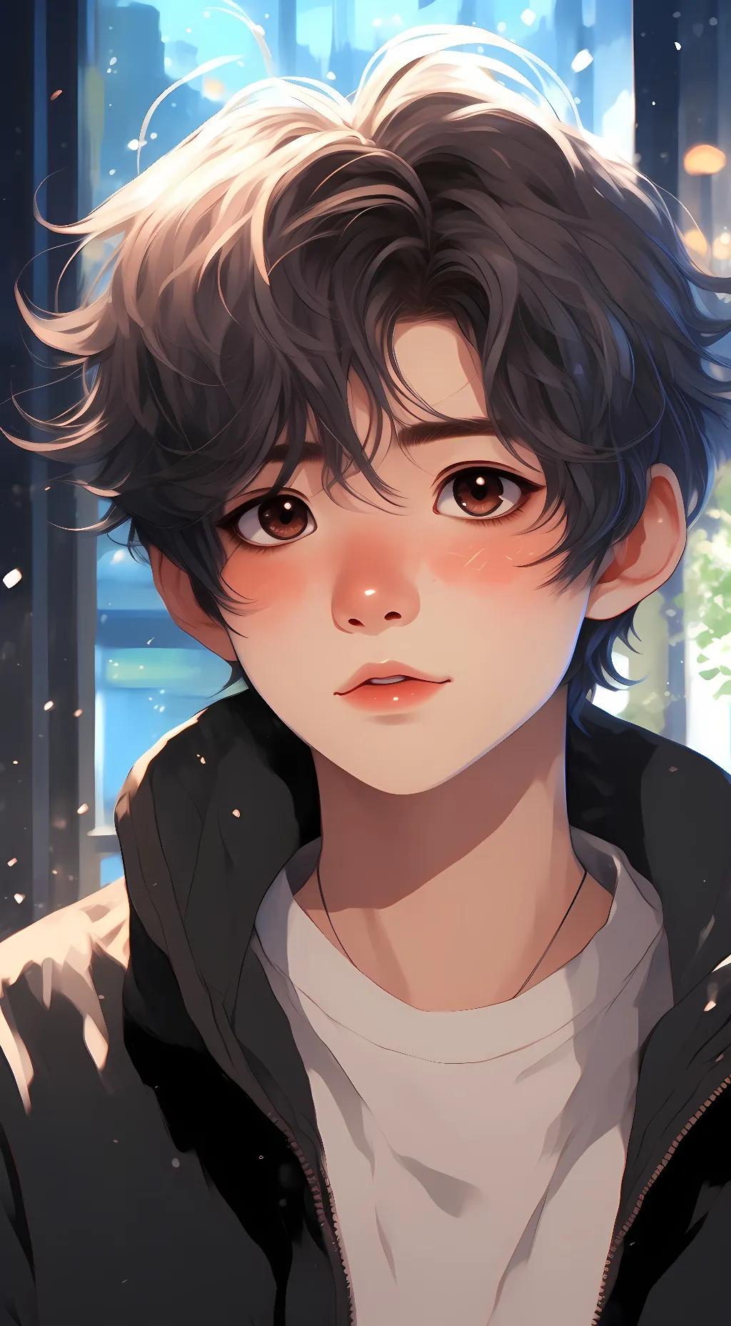 ai character: Asher/Ash  background