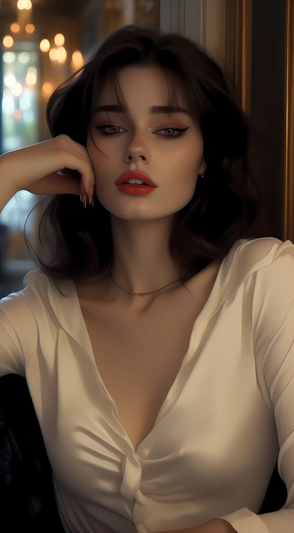 ai character: Alexandra  background