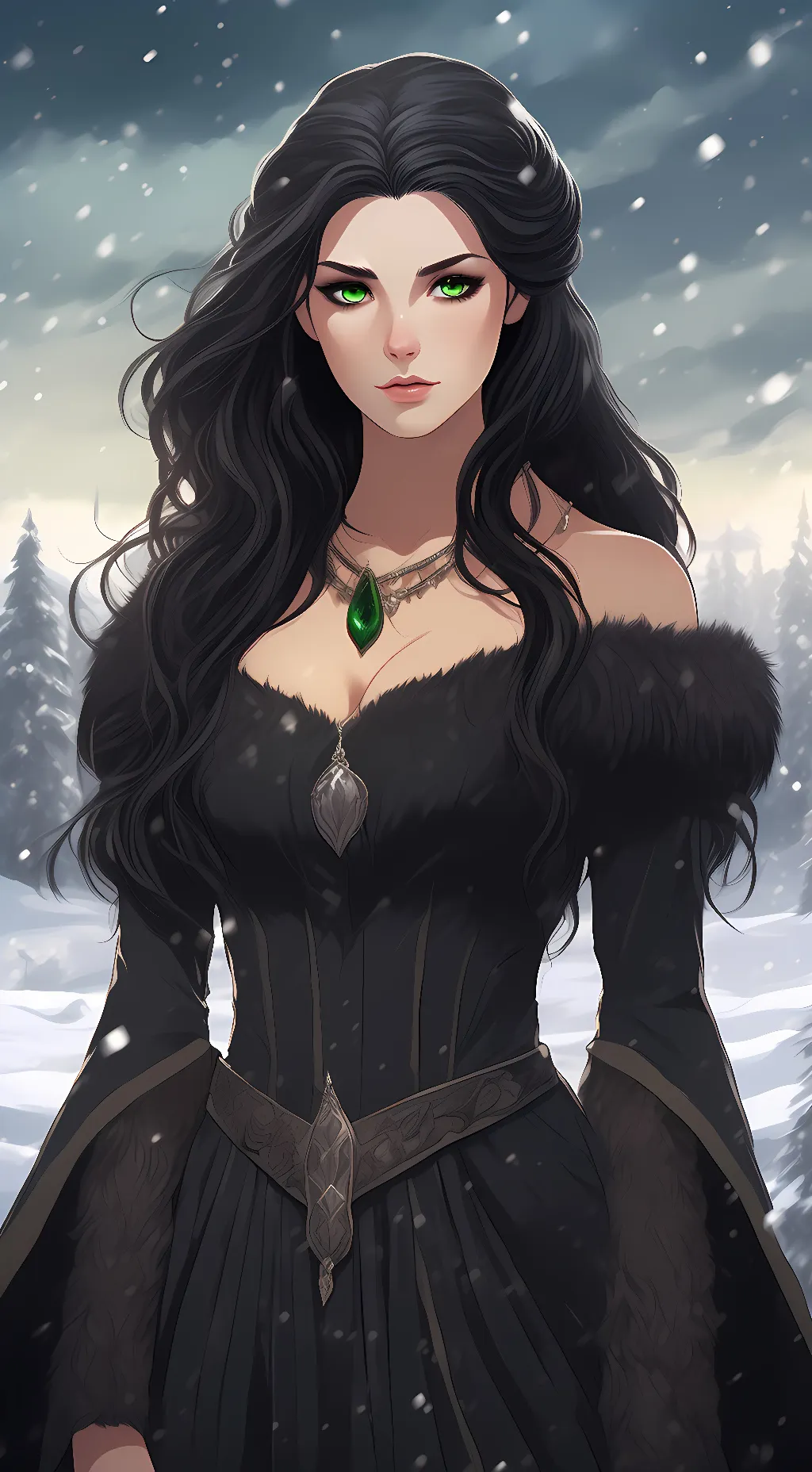 ai character: Morgana Pendragon  background