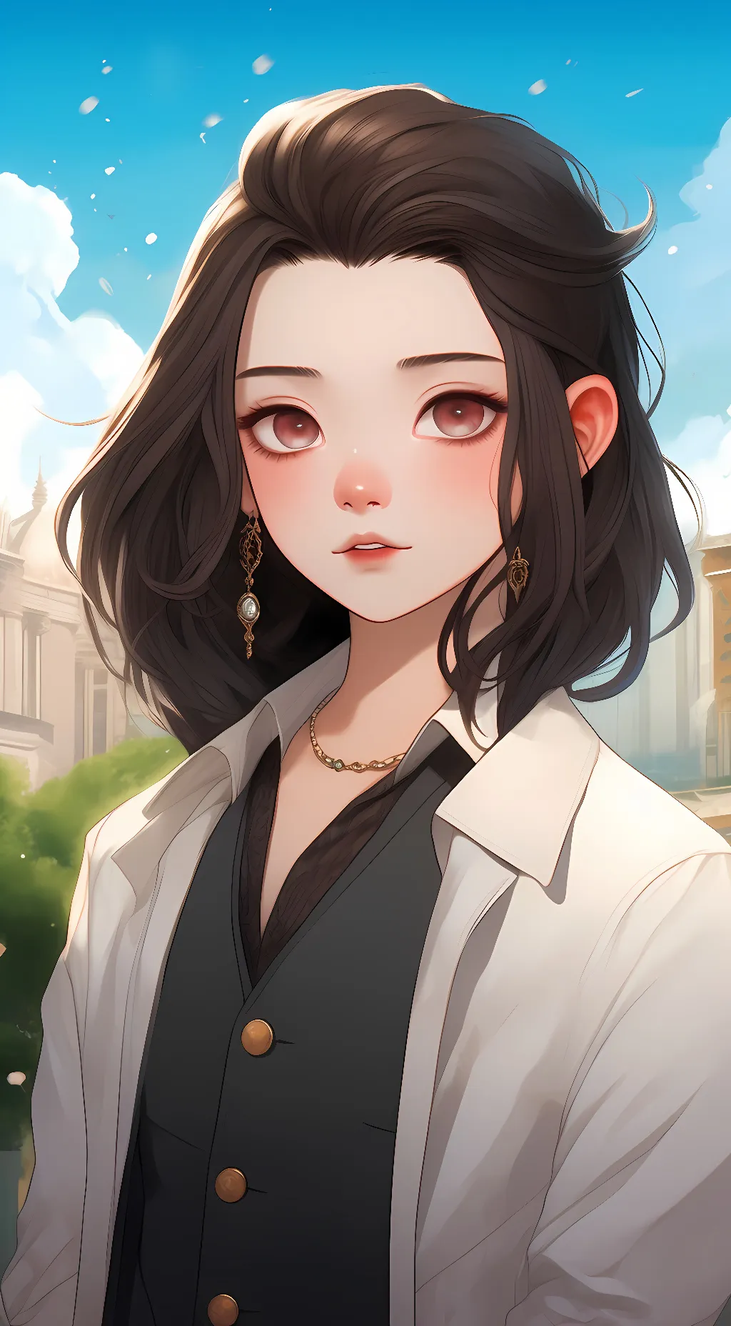 ai character: Nezuko kamado  background