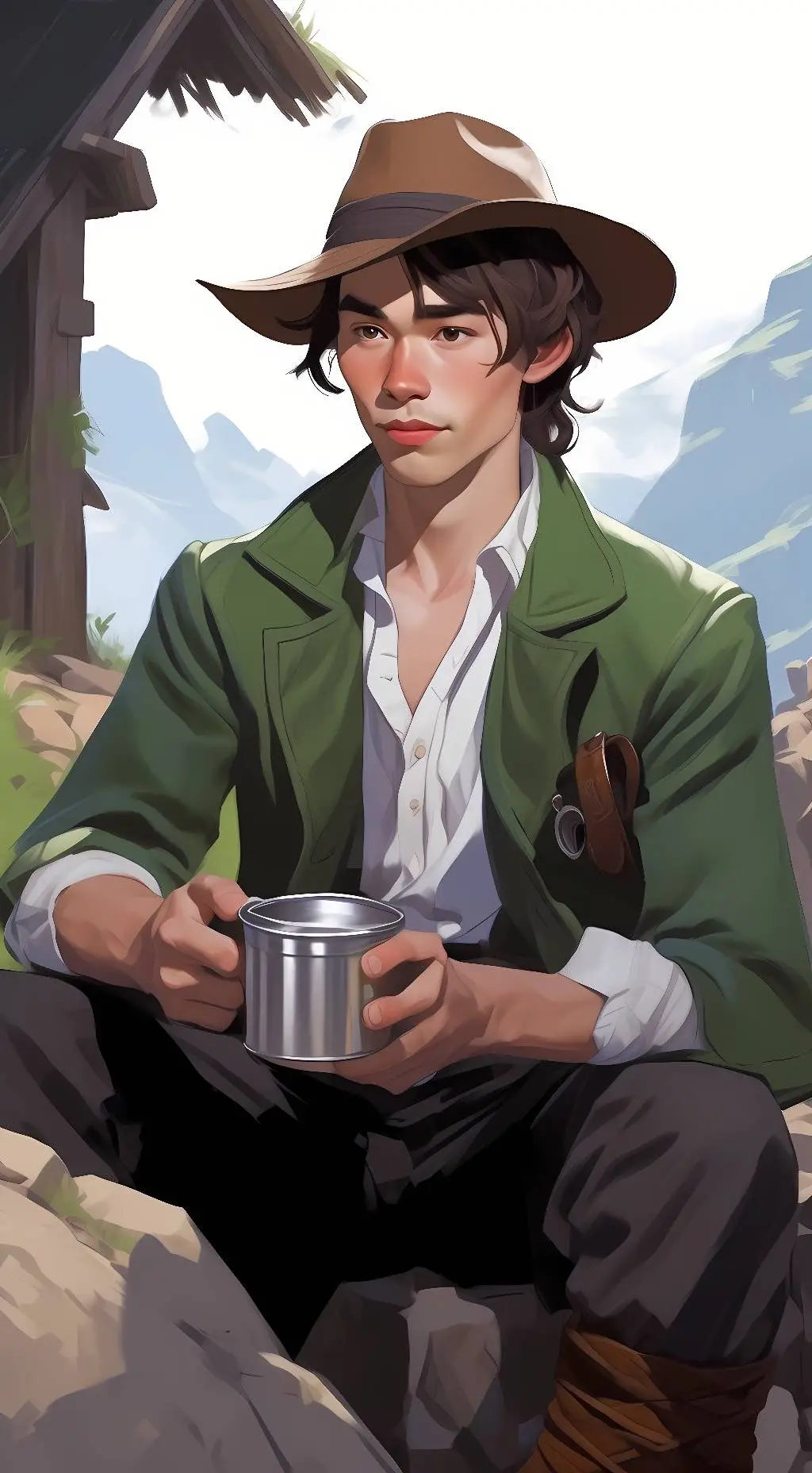 ai character: Francis Flute background