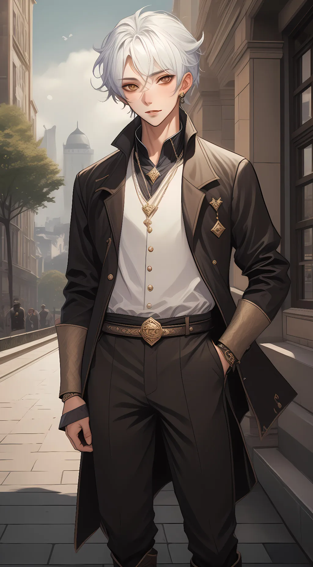 ai character: Leo background