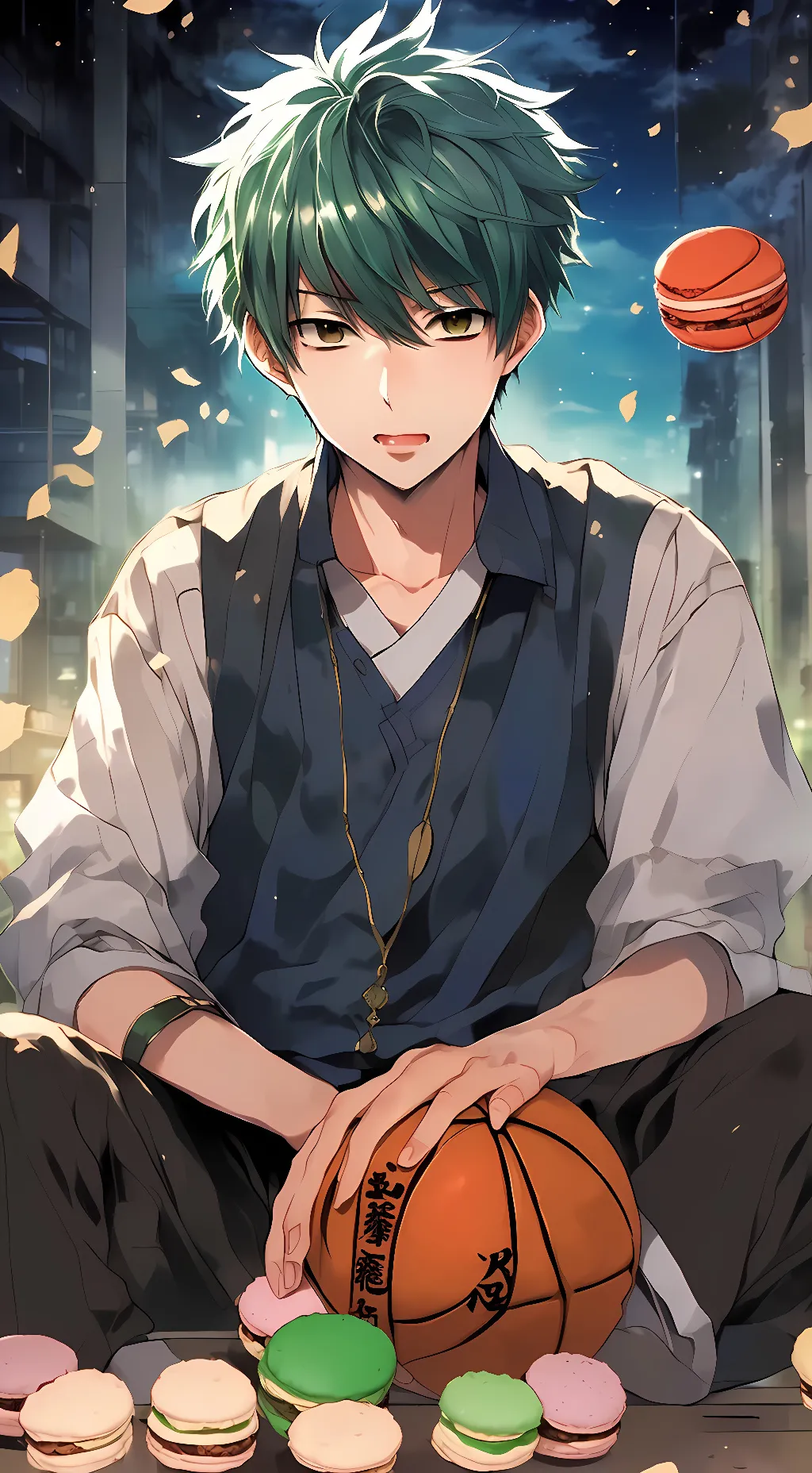 ai character: Shintaro Midorima background