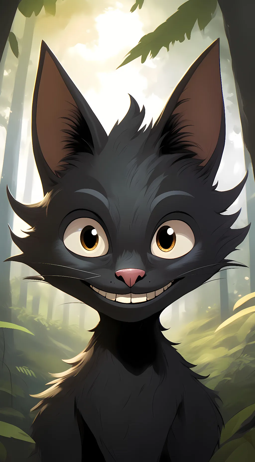 ai character: Cartoon cat background
