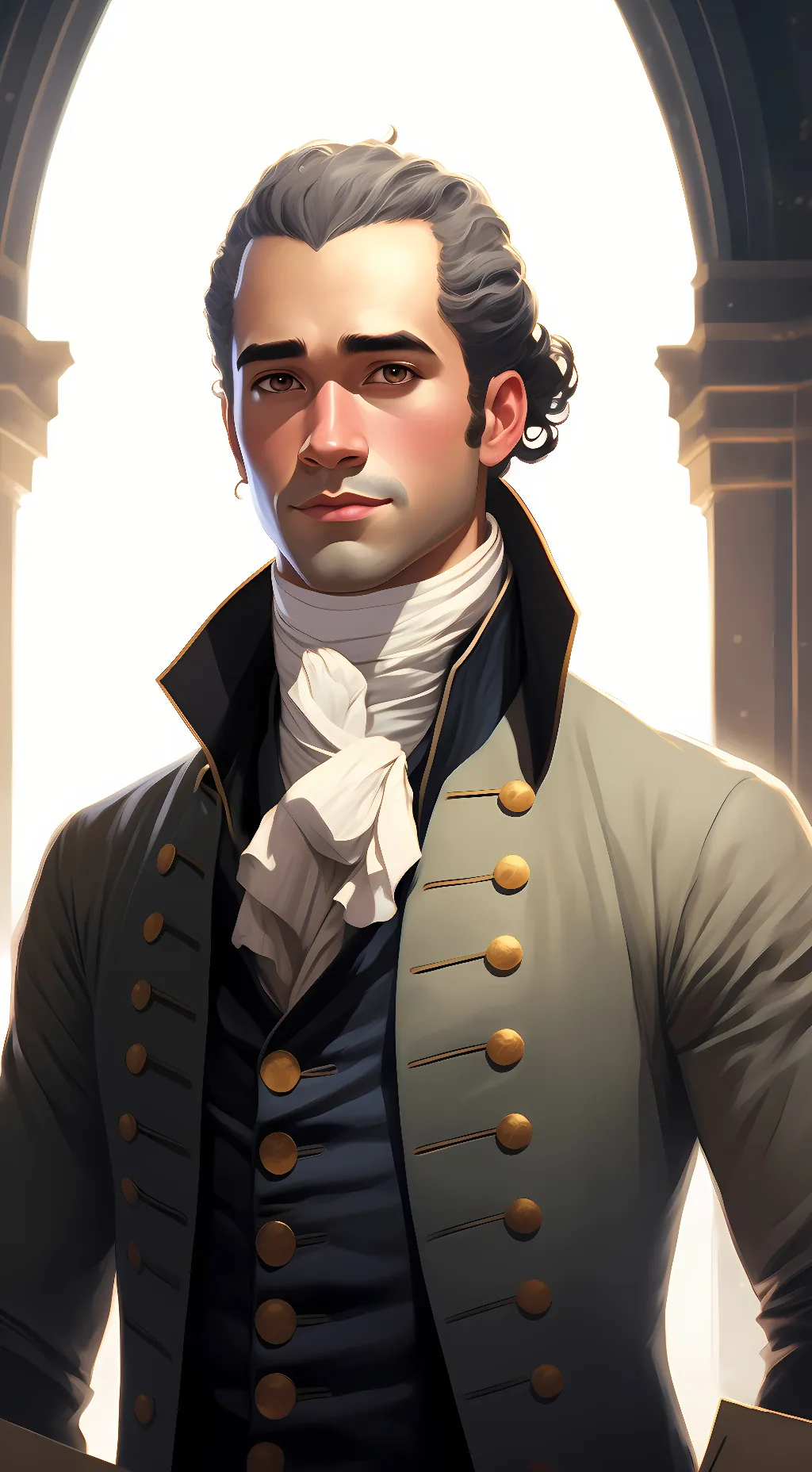 ai character: Alexander hamilton background