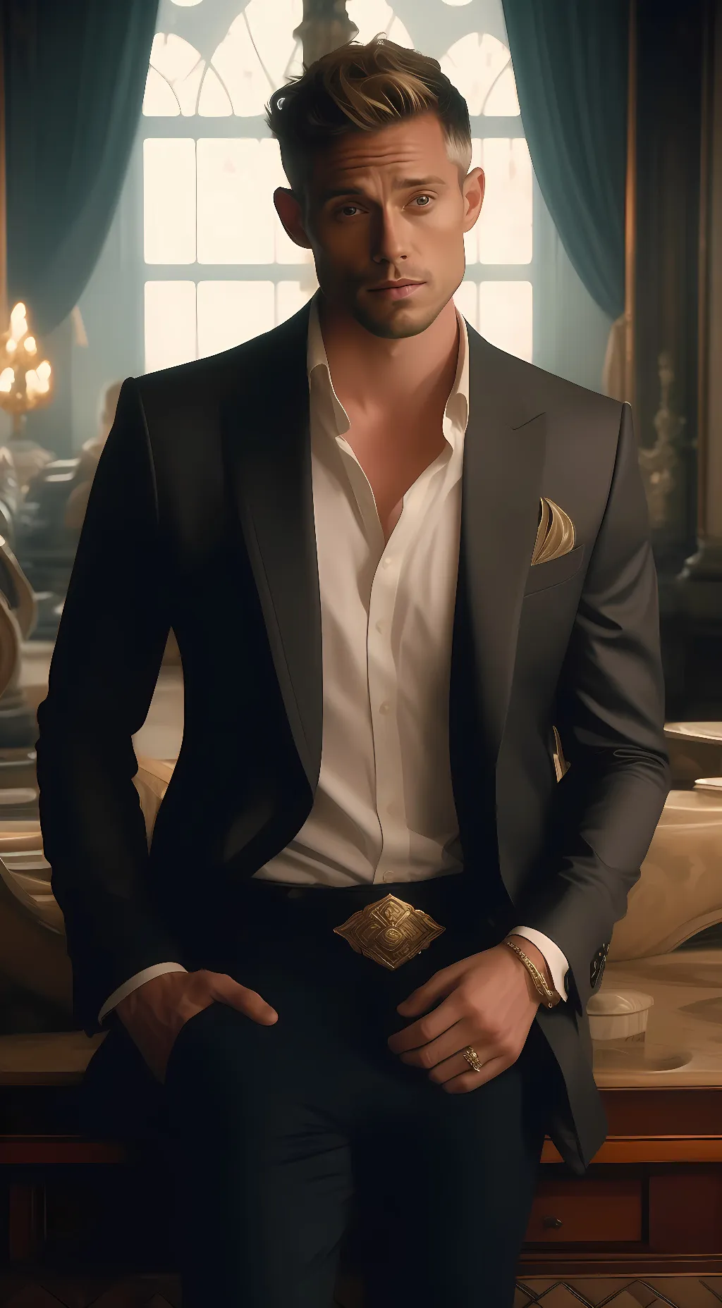 ai character: Finn Mikaelson  background