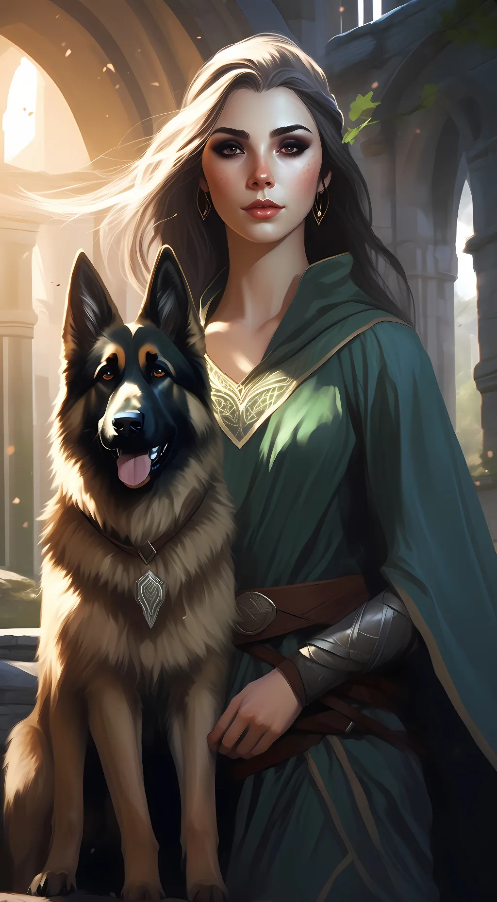 ai character: aroura background