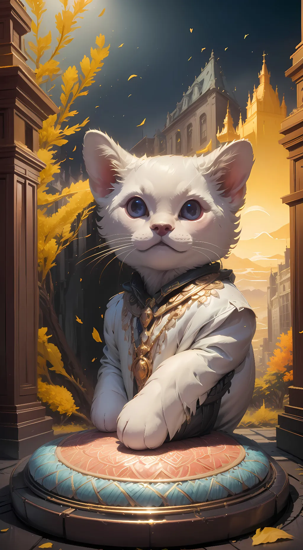 ai character: A cat background