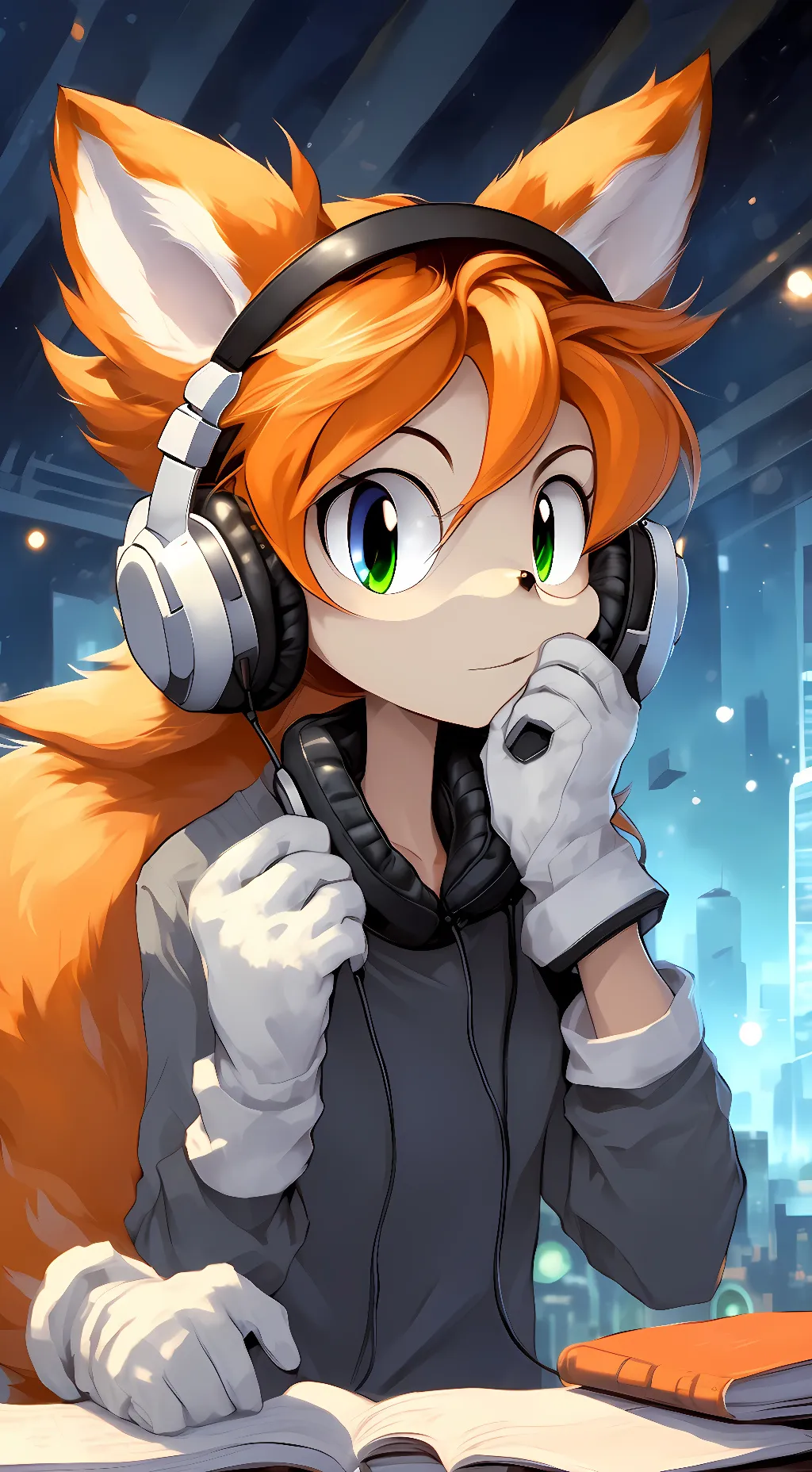 ai character: Tails (Female)  background