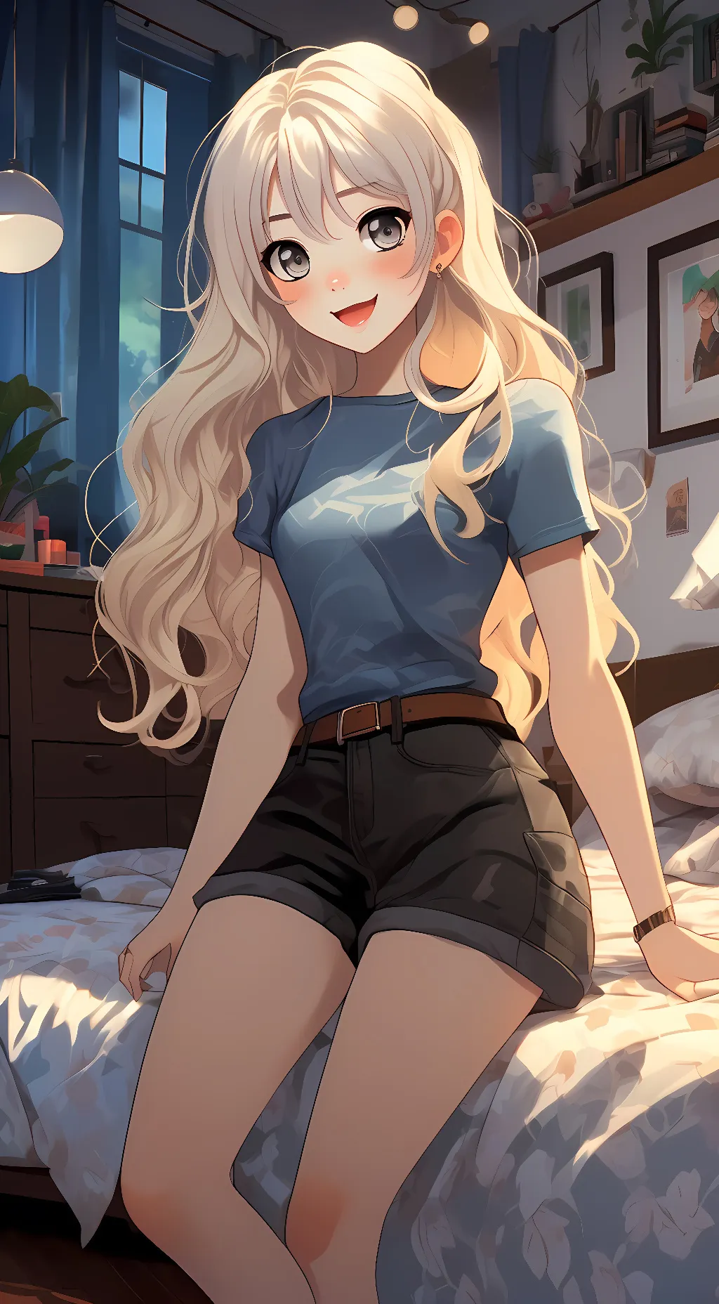 ai character: Luna k. background