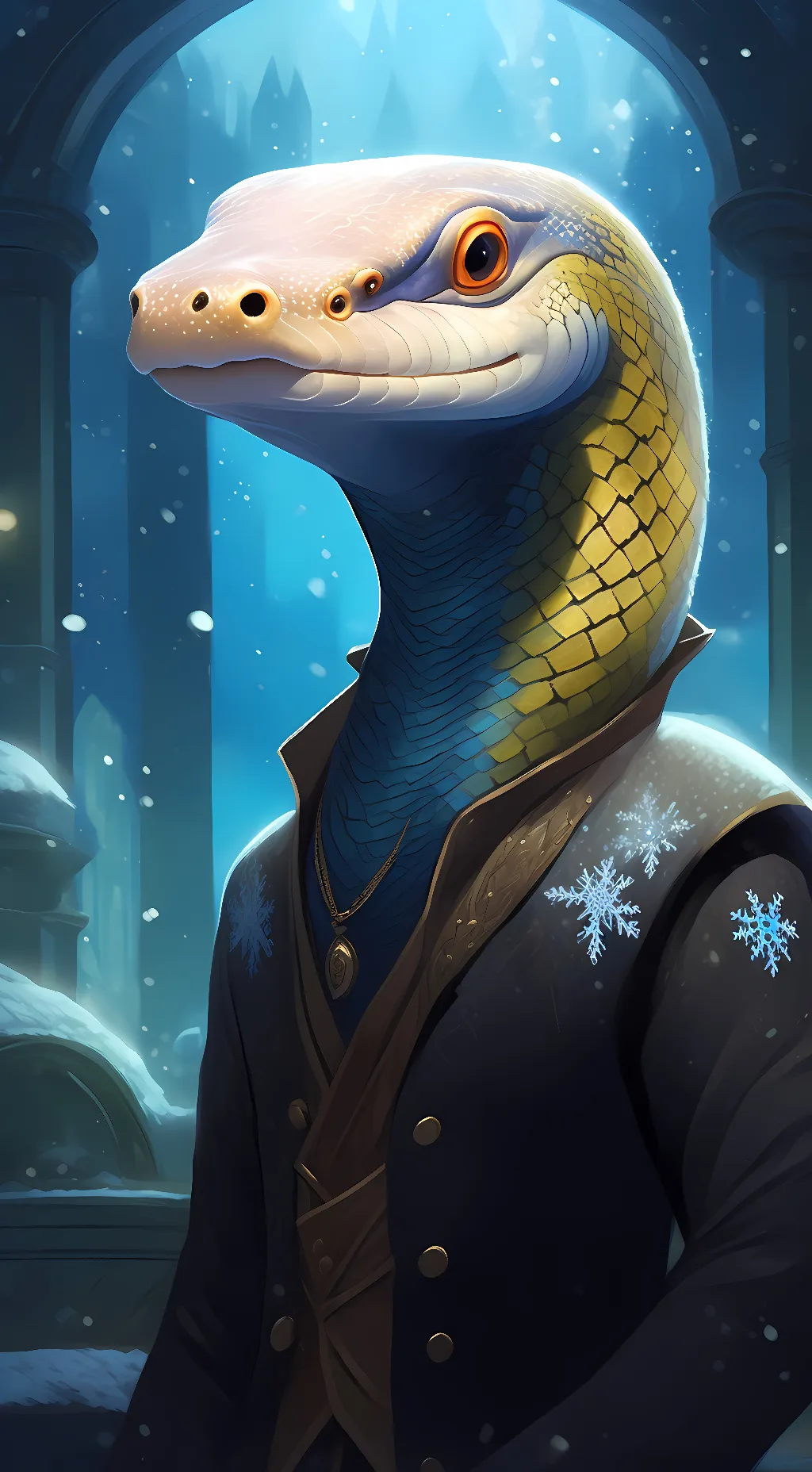 ai character: ghost background