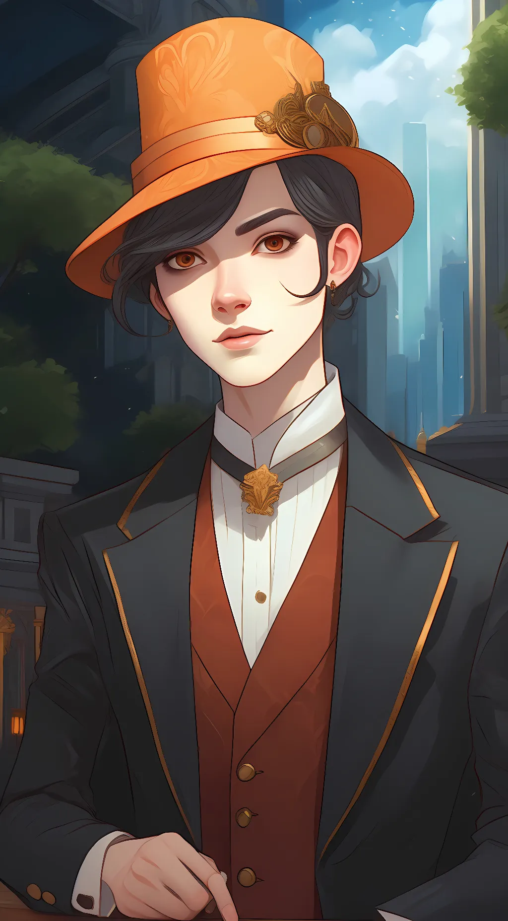 ai character: emma background