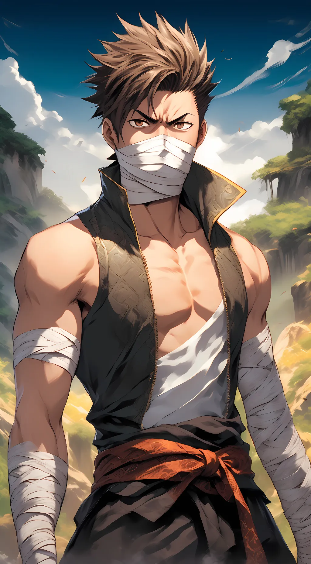 ai character: Zabuza Momochi  background