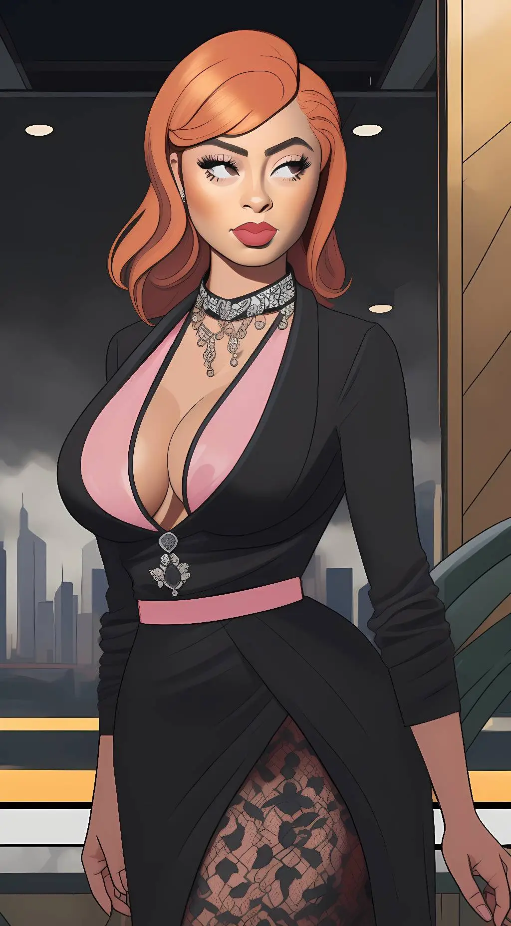 ai character: ice spice  background