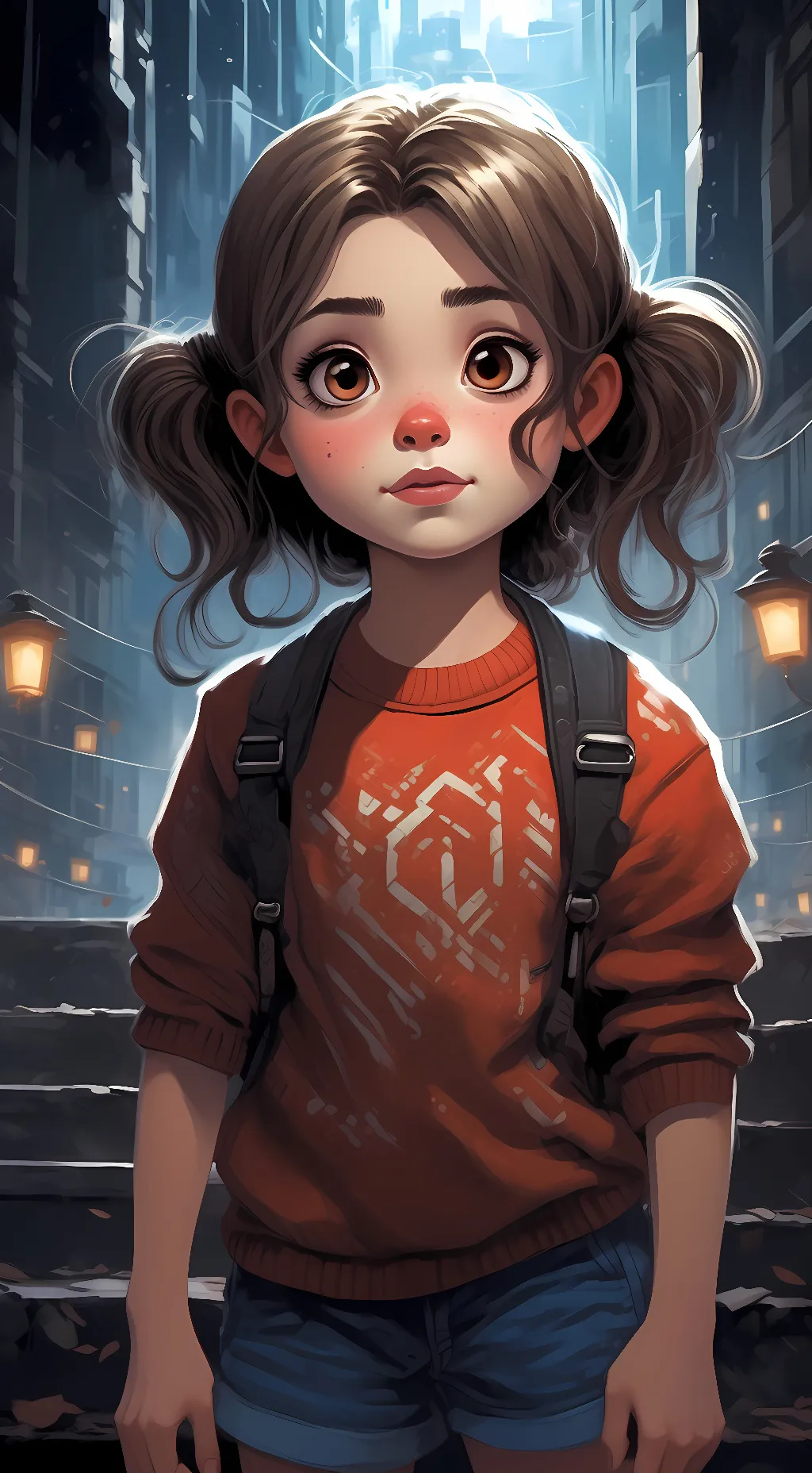 ai character: Cassie FNAF background