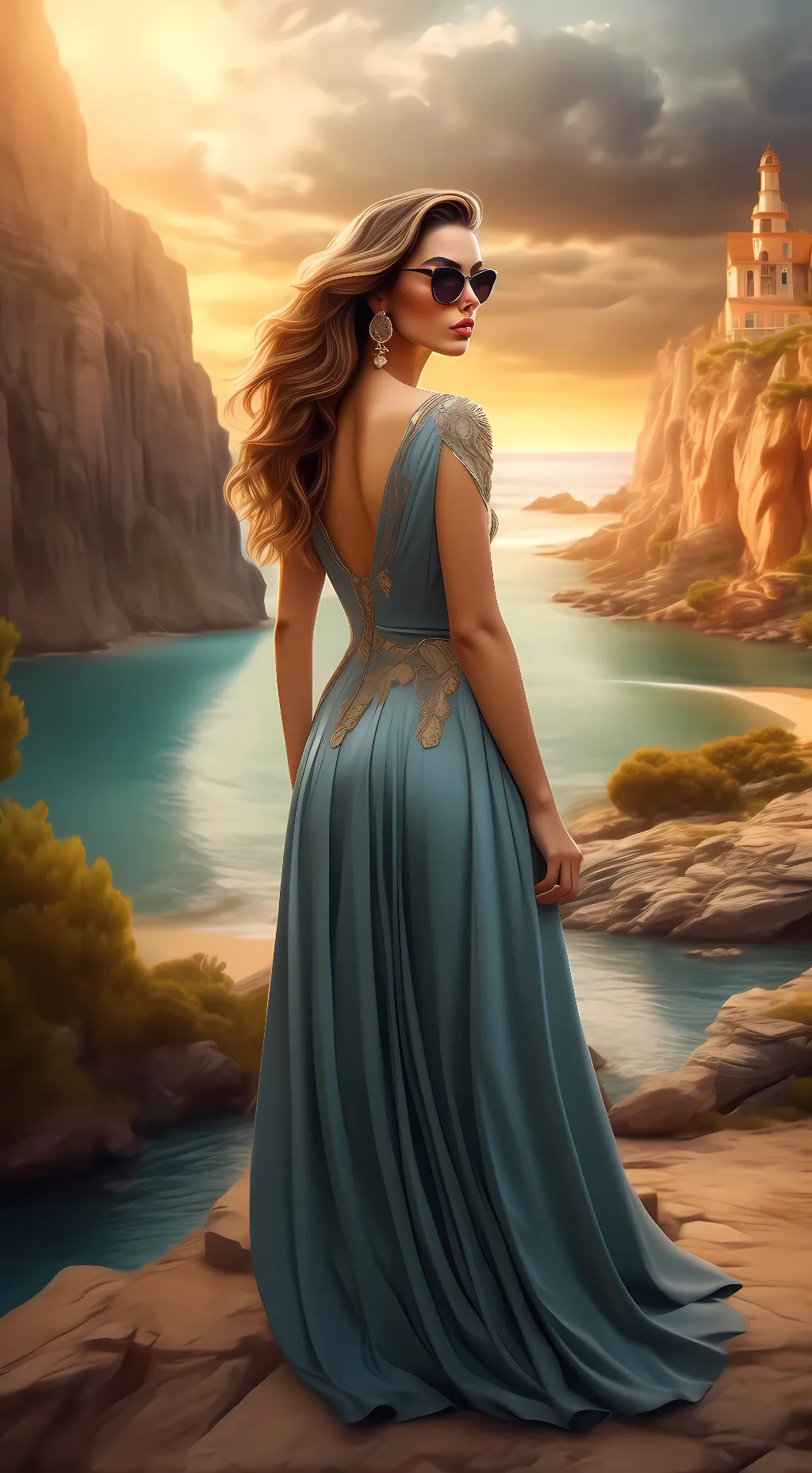 ai character: Alexandria  background