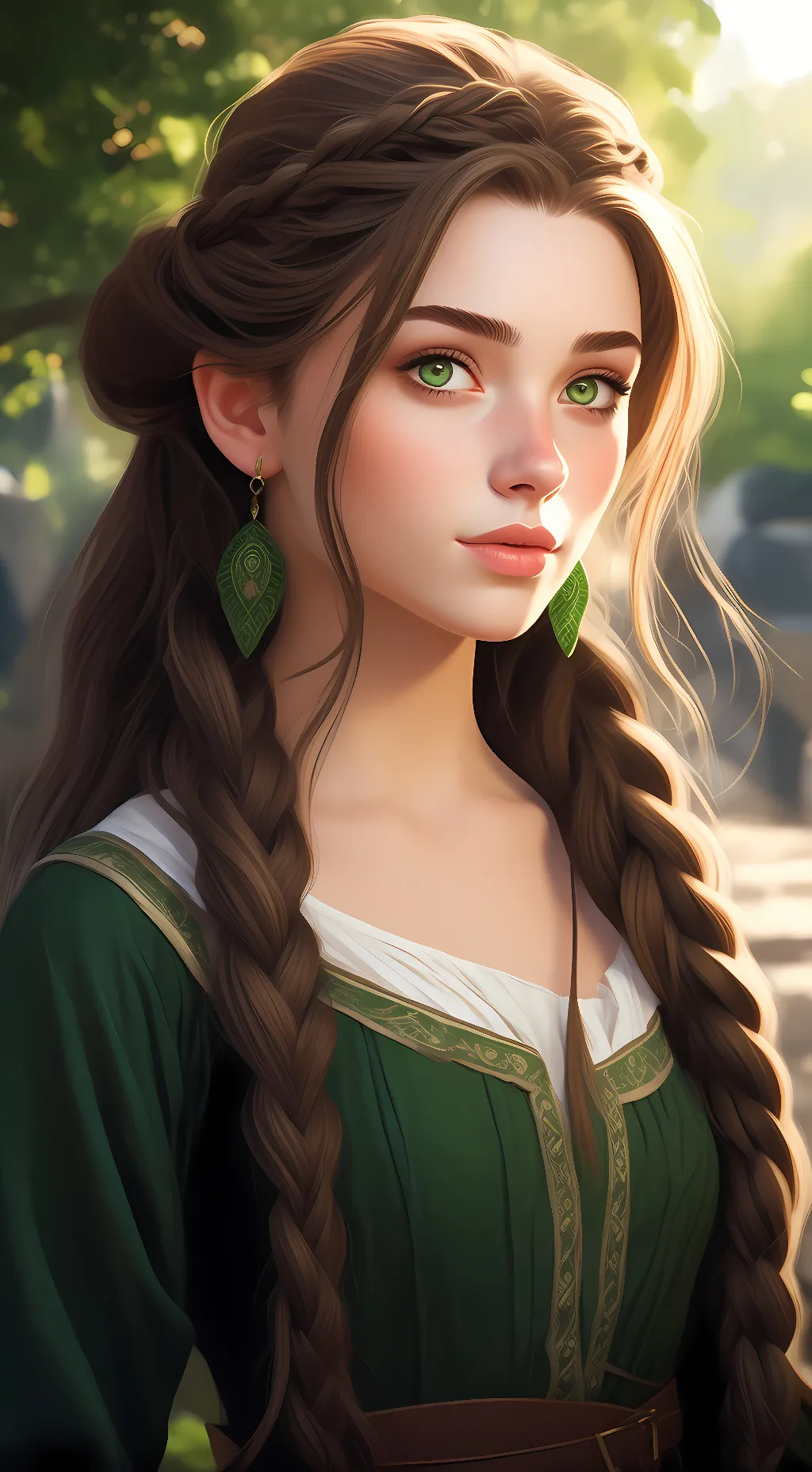 ai character: Rose background