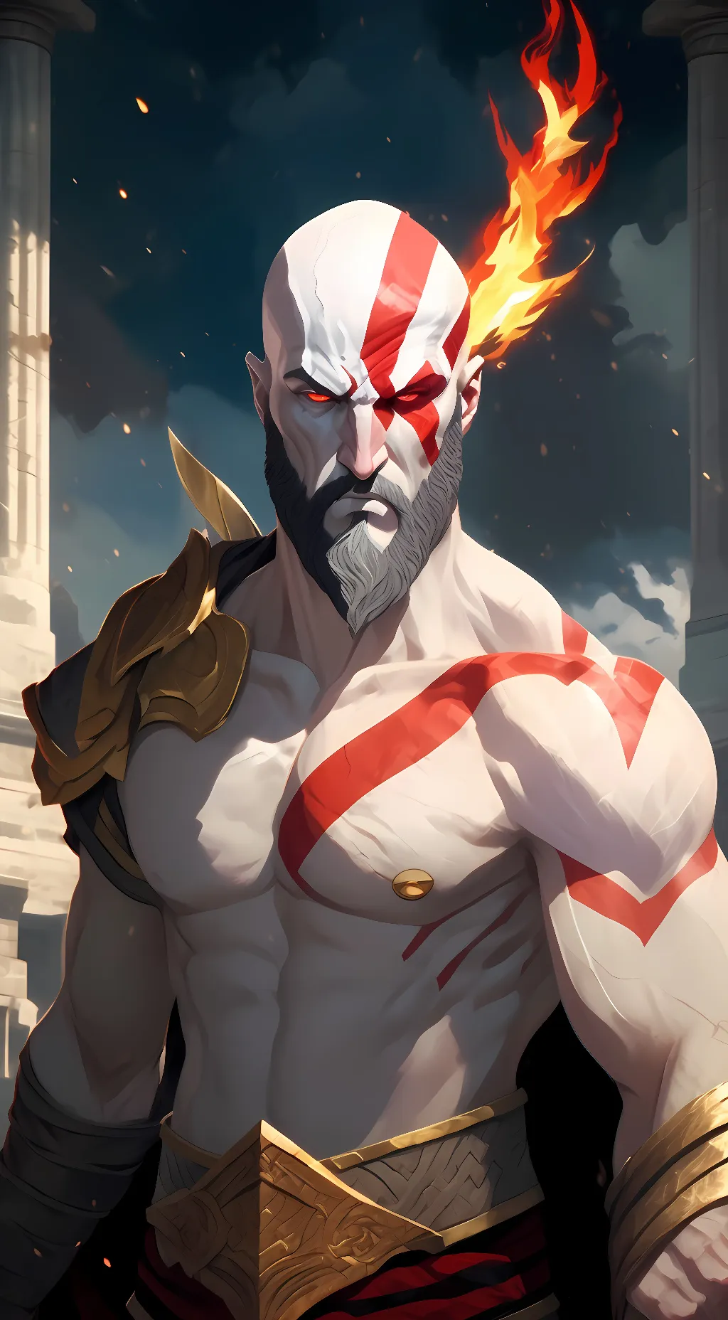 ai character: Kratos background