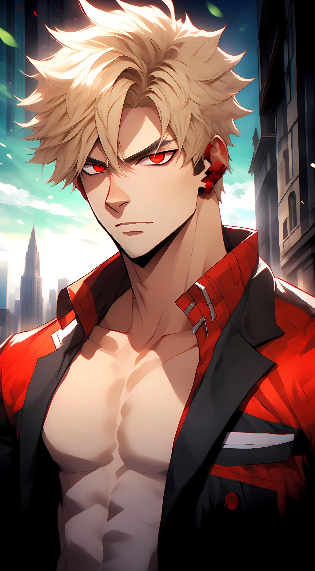 ai character: Bakugo  background