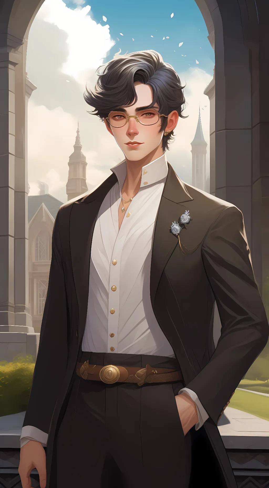 ai character: pop background