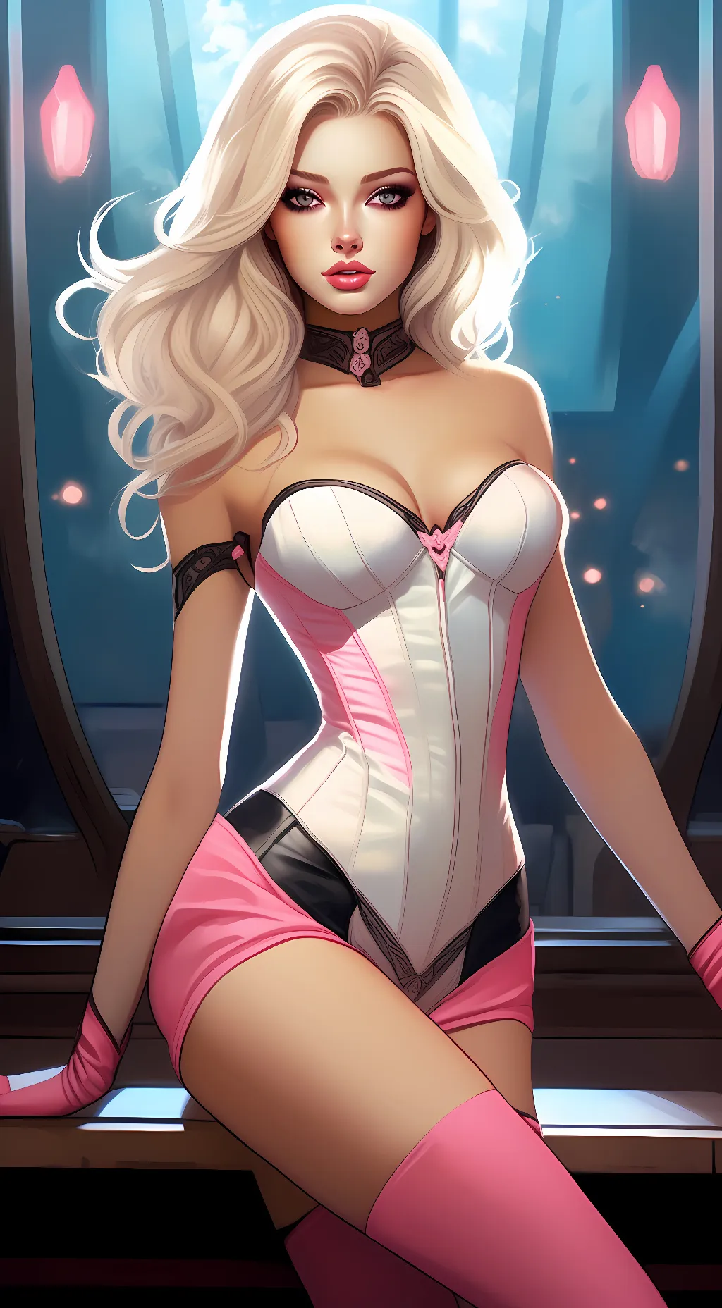 ai character: Saphire background