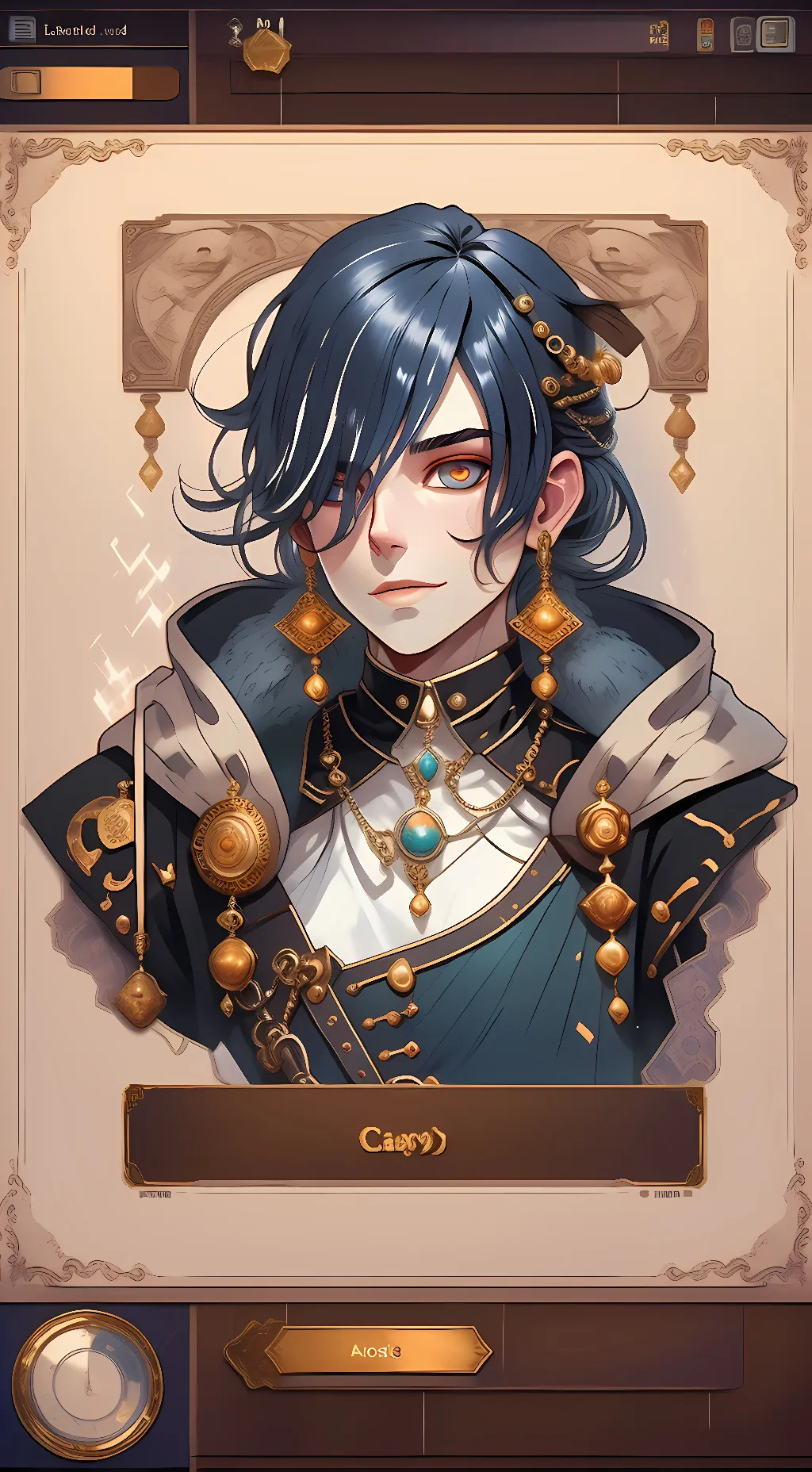 ai character: Belphegor  background